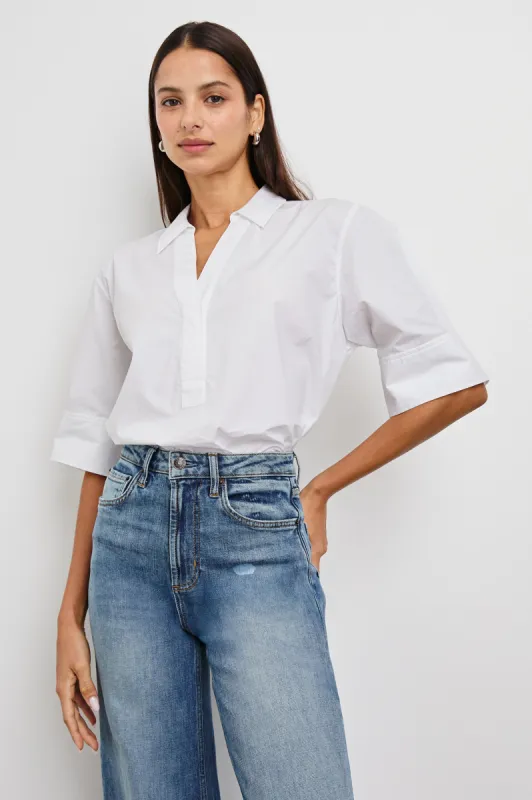 JUDA TOP - WHITE sold by Rails