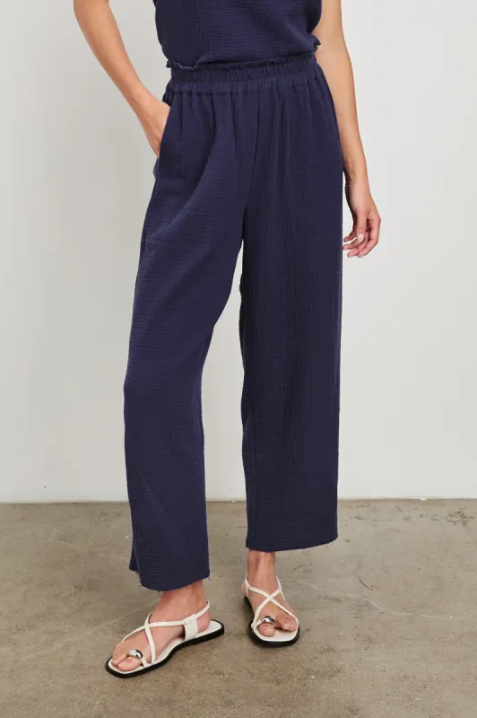 LEON CROP PANT - ADMIRAL BLUE sold by Rails