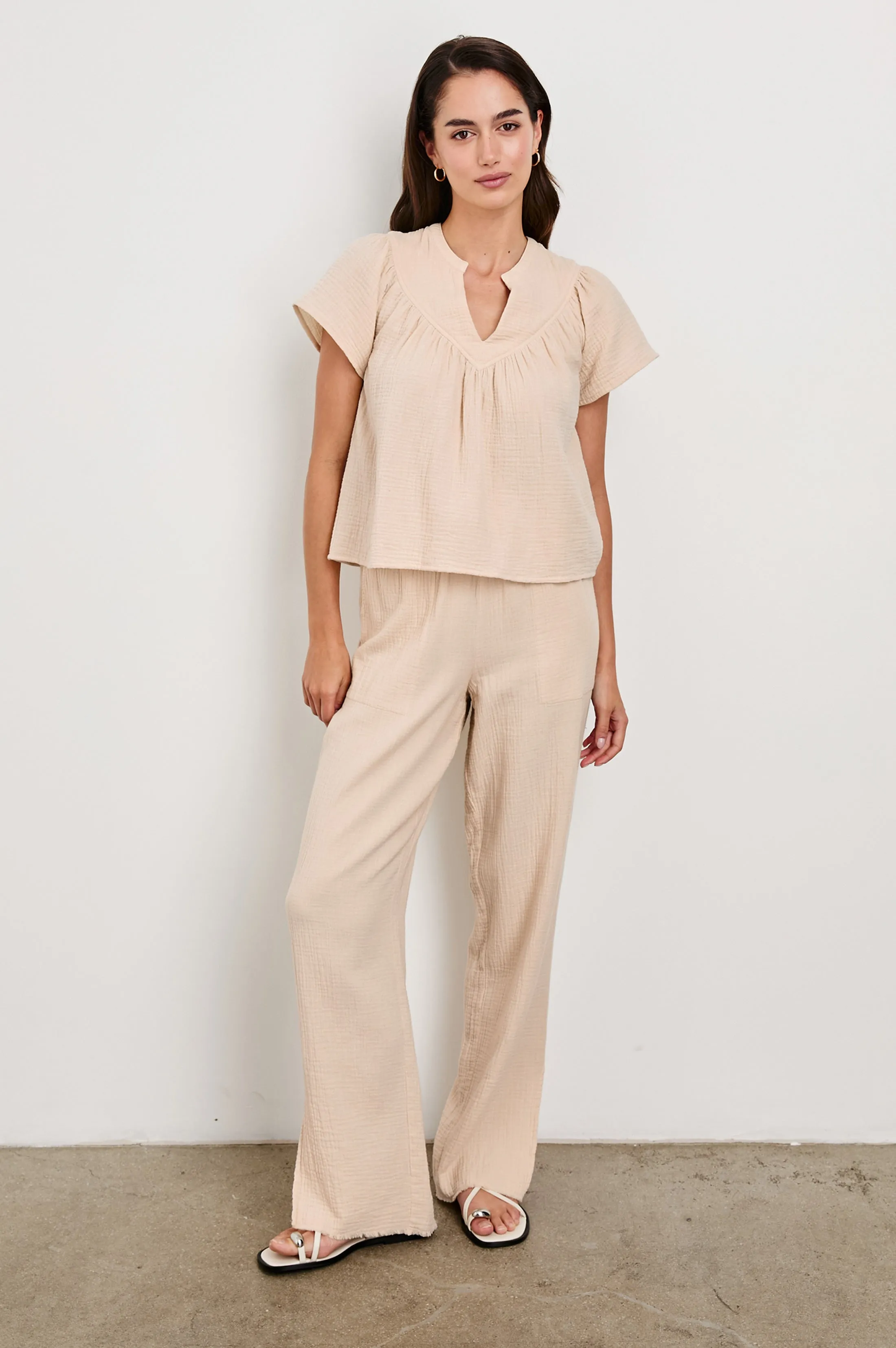 SAYER SHIRT - FLAX sold by Rails product image thumbnail 3