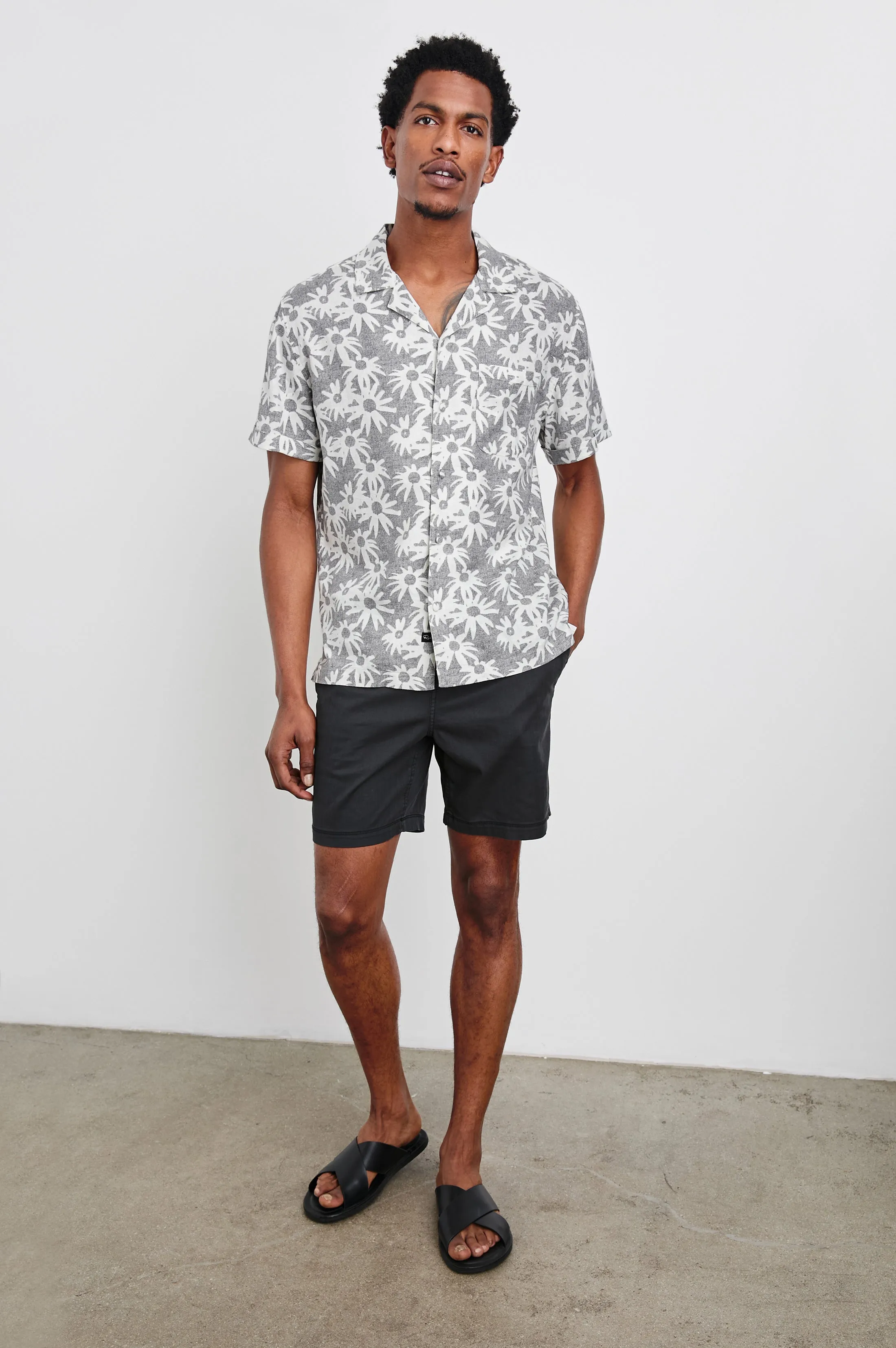WAIMEA SHIRT - PERENNIAL CHARCOAL WHITE sold by Rails product image thumbnail 3