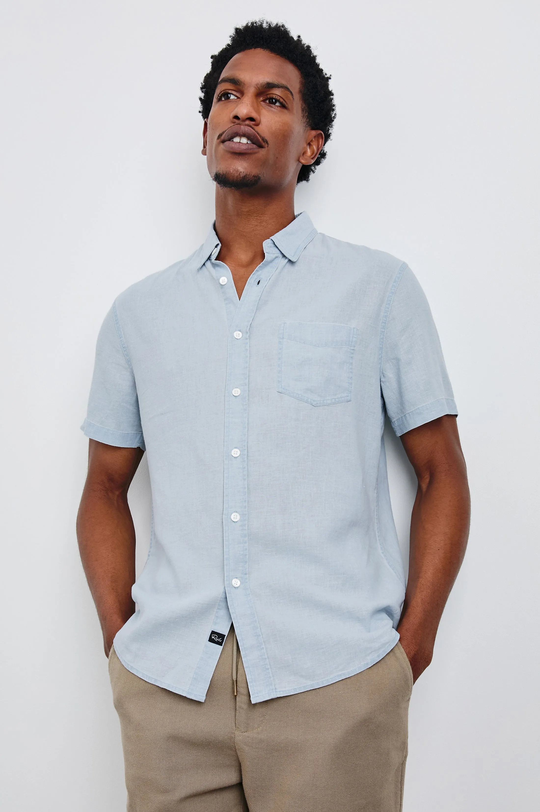 PAROS SHIRT - BLUE LAGOON sold by Rails