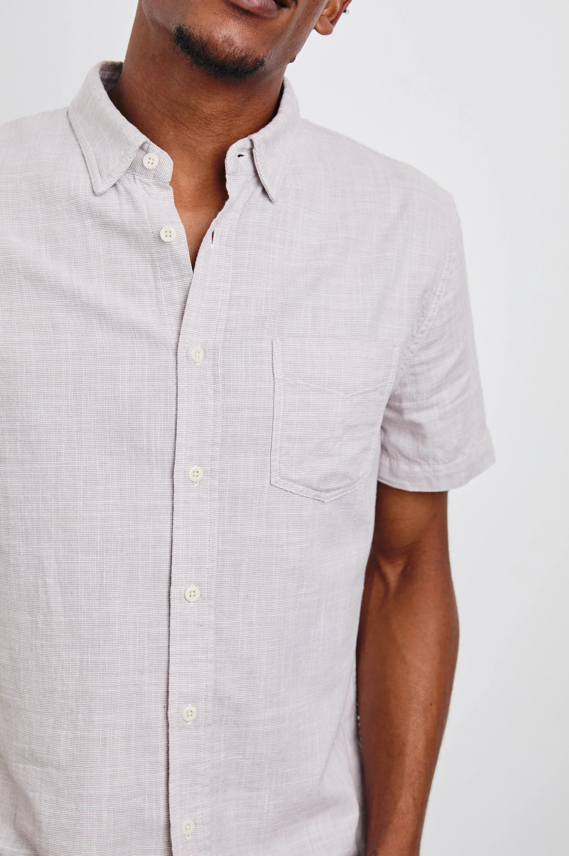 FAIRFAX SHIRT - TAHINI ETCH sold by Rails product image thumbnail 2