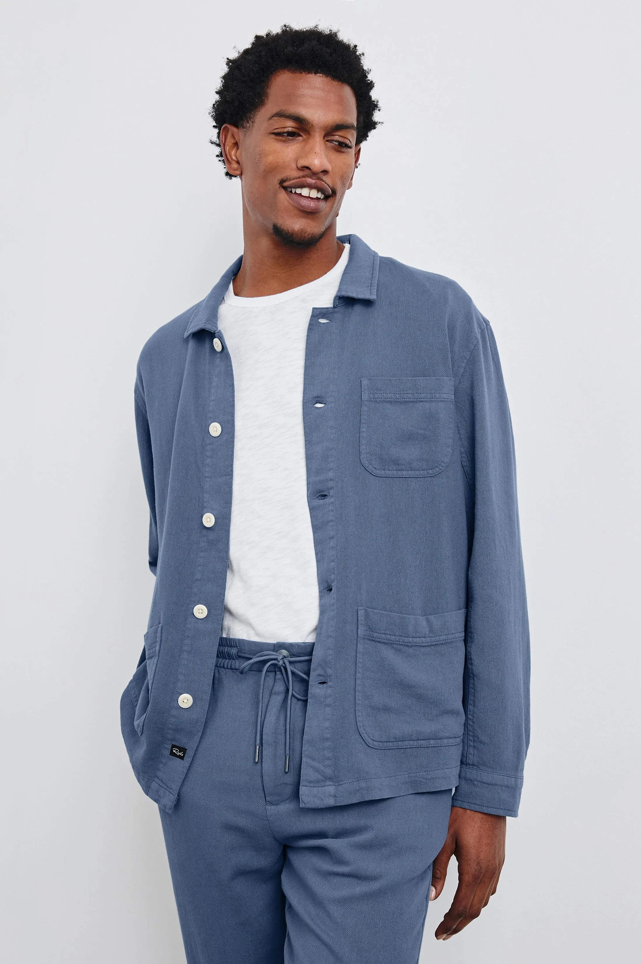 AMBROSE JACKET - WASHED BLUE sold by Rails