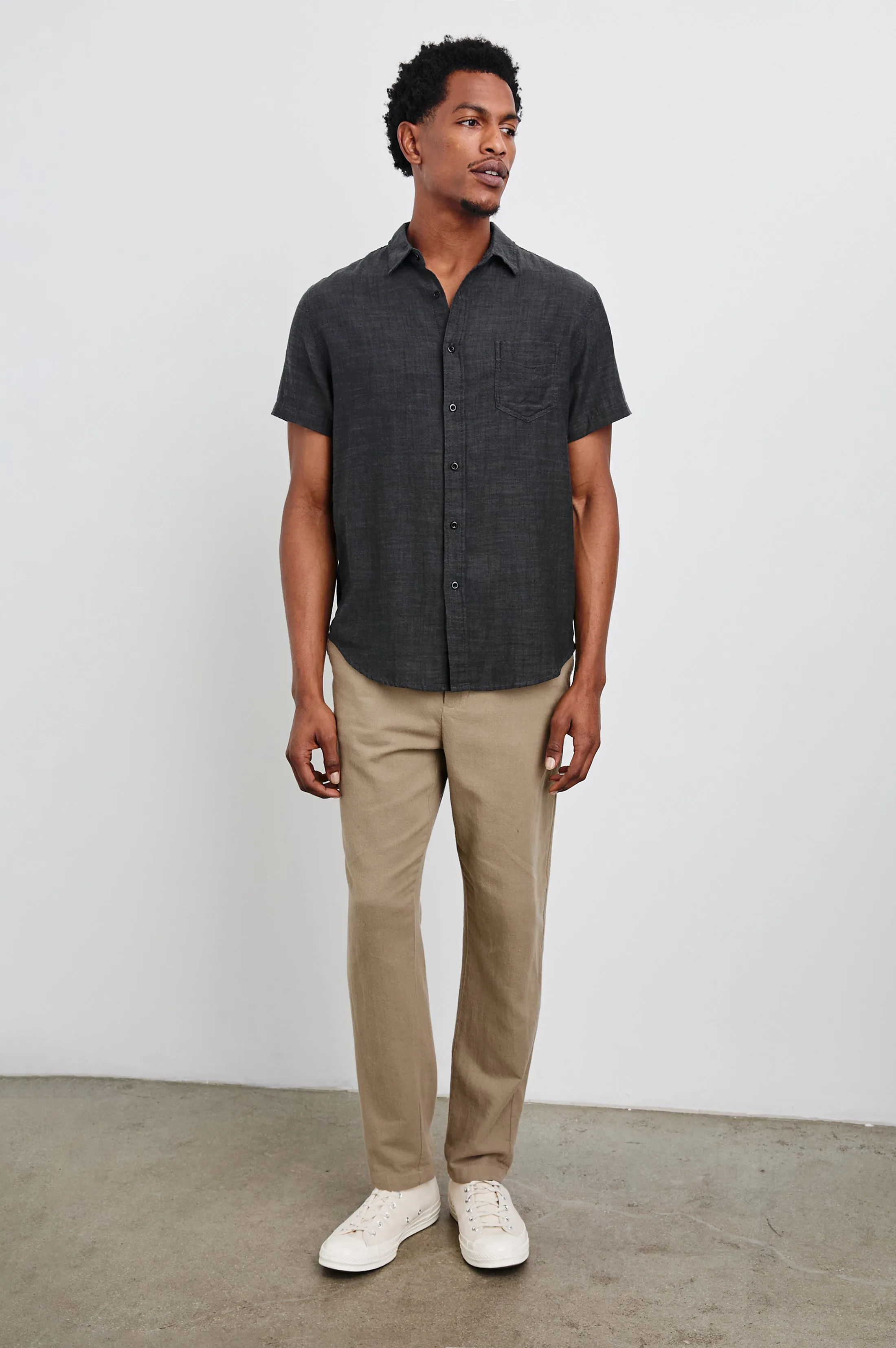 FAIRFAX SHIRT - BLACK CHAMBRAY sold by Rails product image thumbnail 3