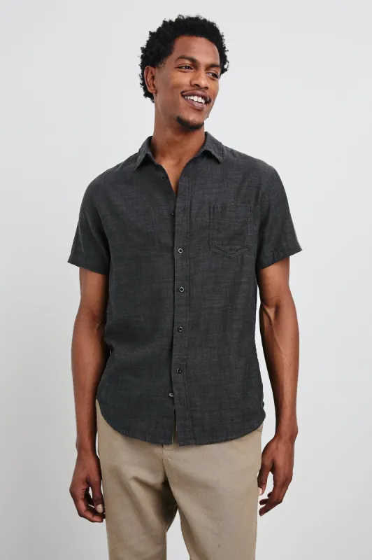 FAIRFAX SHIRT - BLACK CHAMBRAY sold by Rails