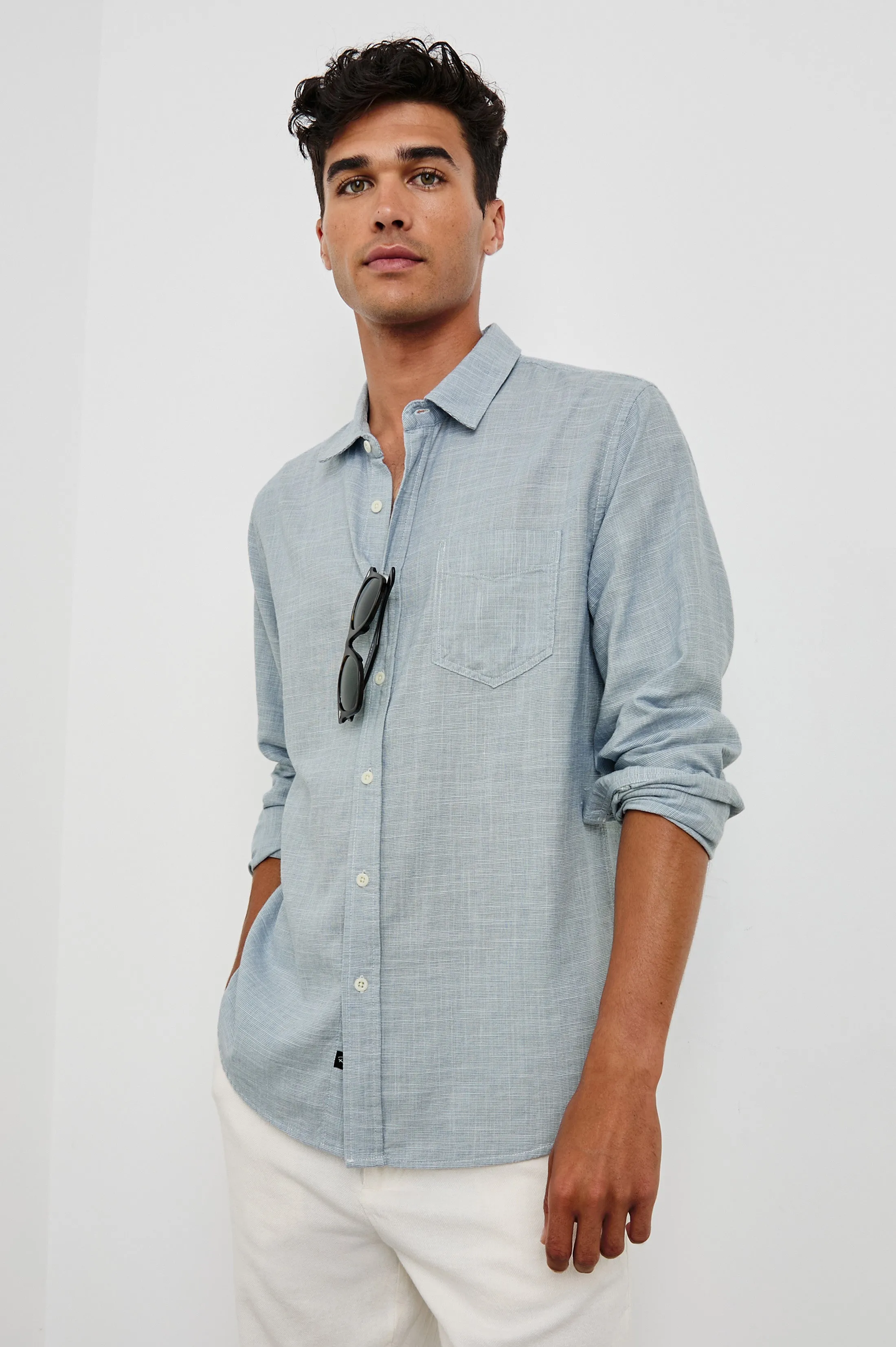 WYATT SHIRT - TIDAL ETCH sold by Rails