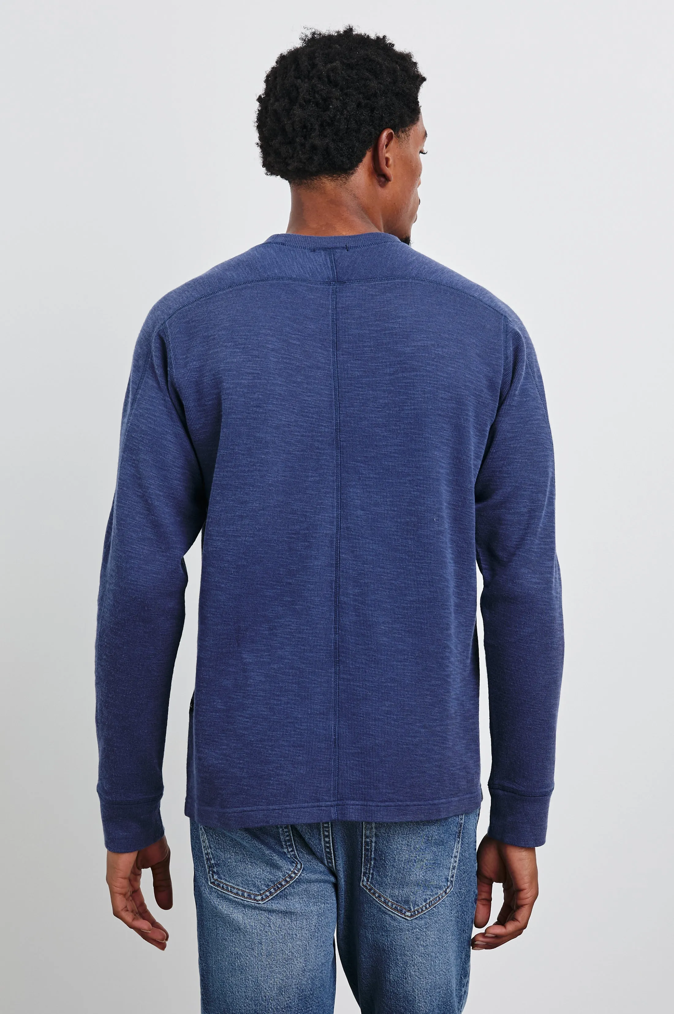 RHEESE LONG SLEEVE TEE - VINTAGE INDIGO sold by Rails product image thumbnail 4