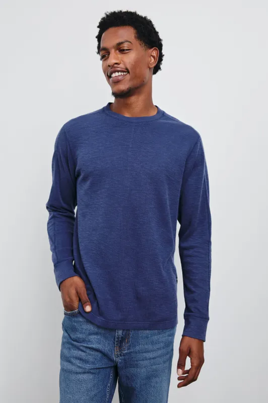 RHEESE LONG SLEEVE TEE - VINTAGE INDIGO made by Rails