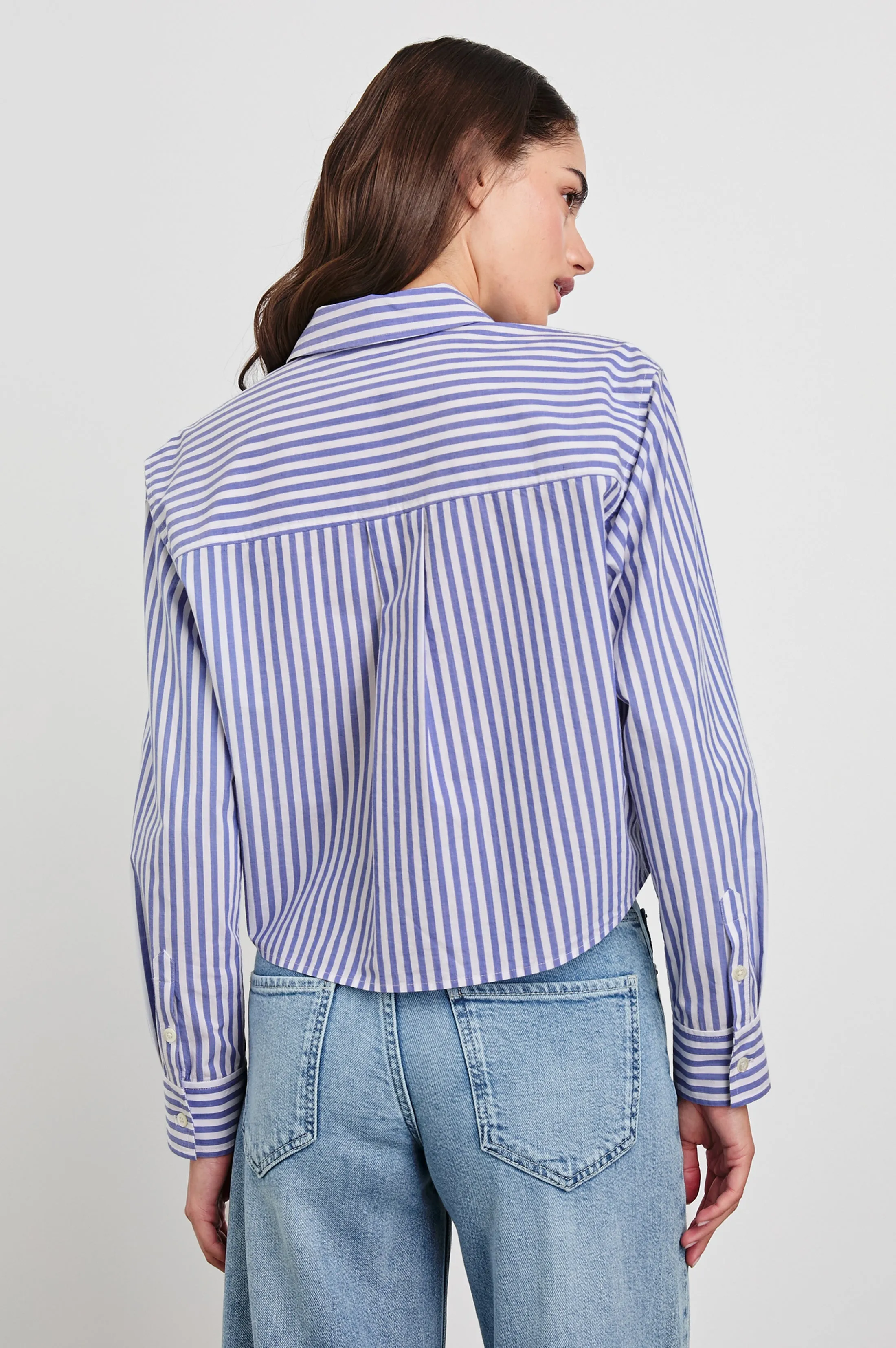 RAMY SHIRT - MARINER WHITE STRIPE sold by Rails product image thumbnail 5