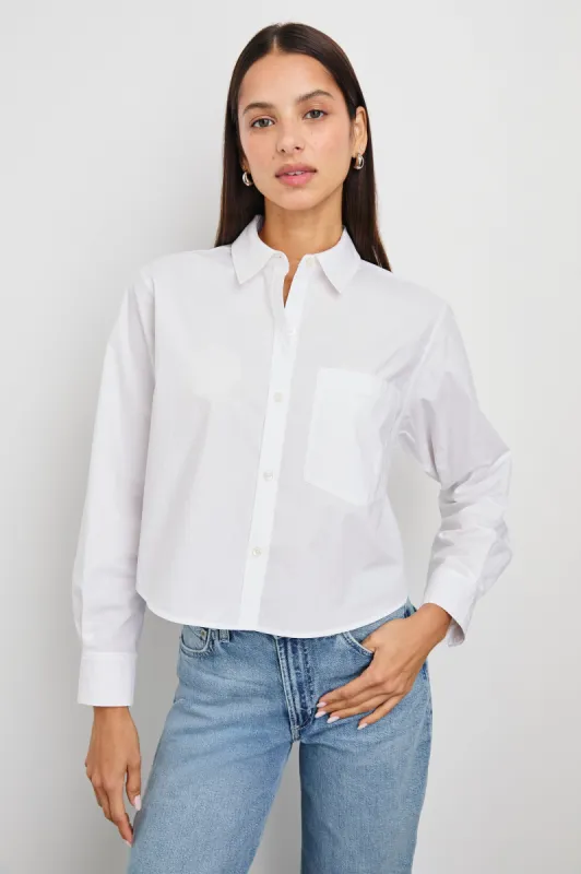 RAMY SHIRT - WHITE sold by Rails