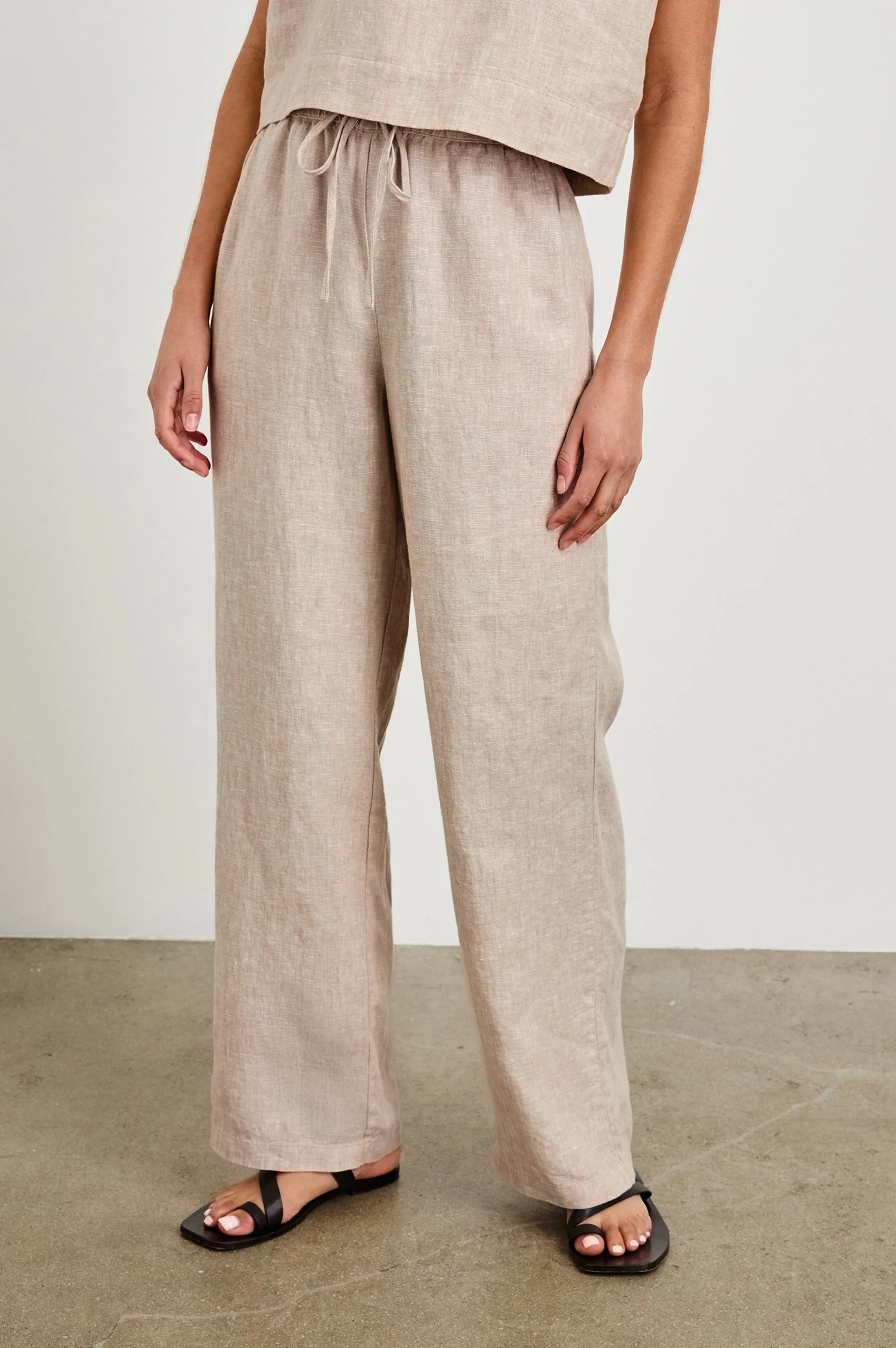 EMMIE PANT - HEATHERED FLAX sold by Rails