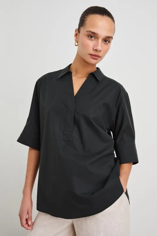 JUDA TOP - BLACK sold by Rails