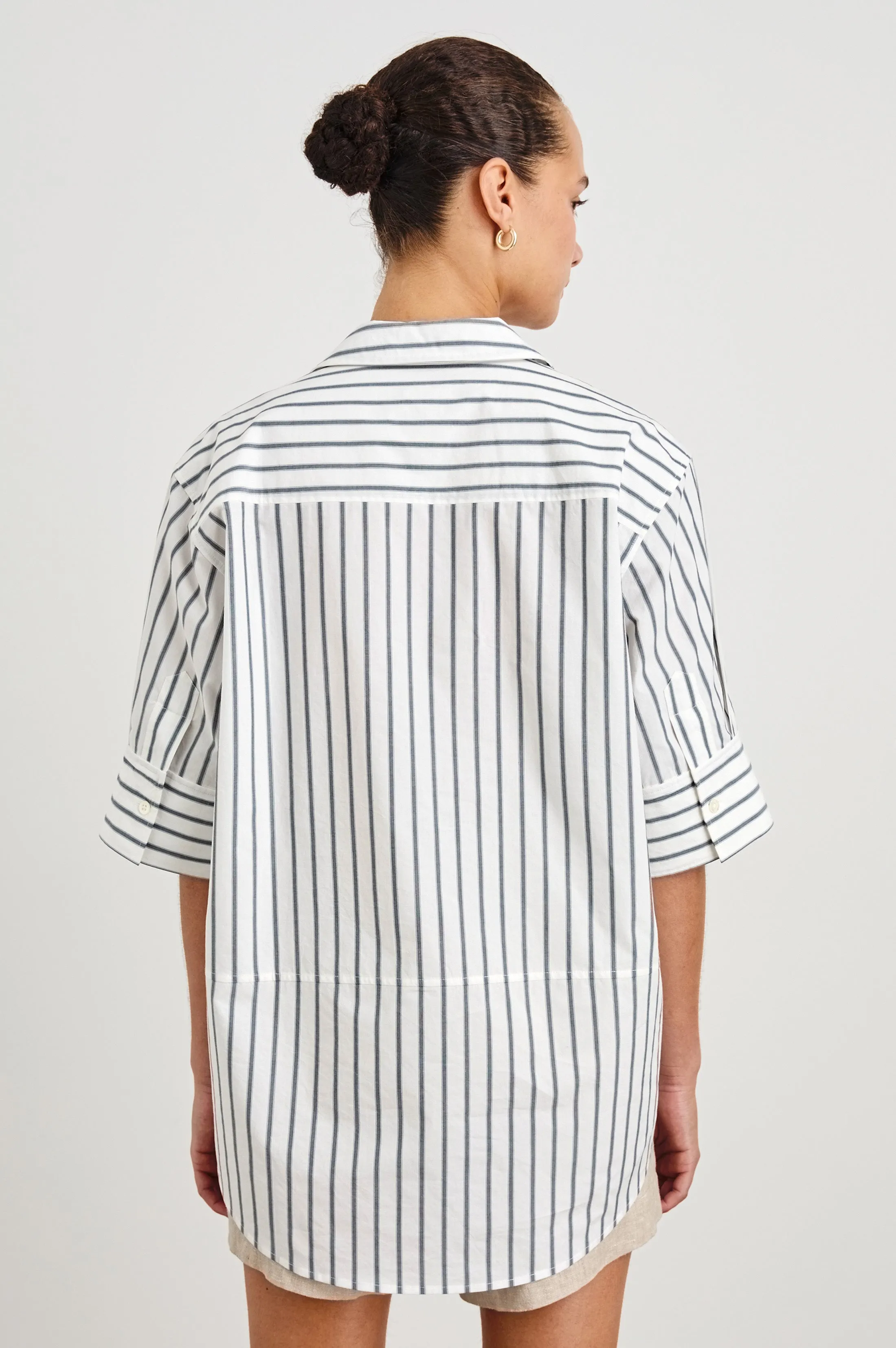 JUDA TOP - CHALK SLATE STRIPE sold by Rails product image thumbnail 5