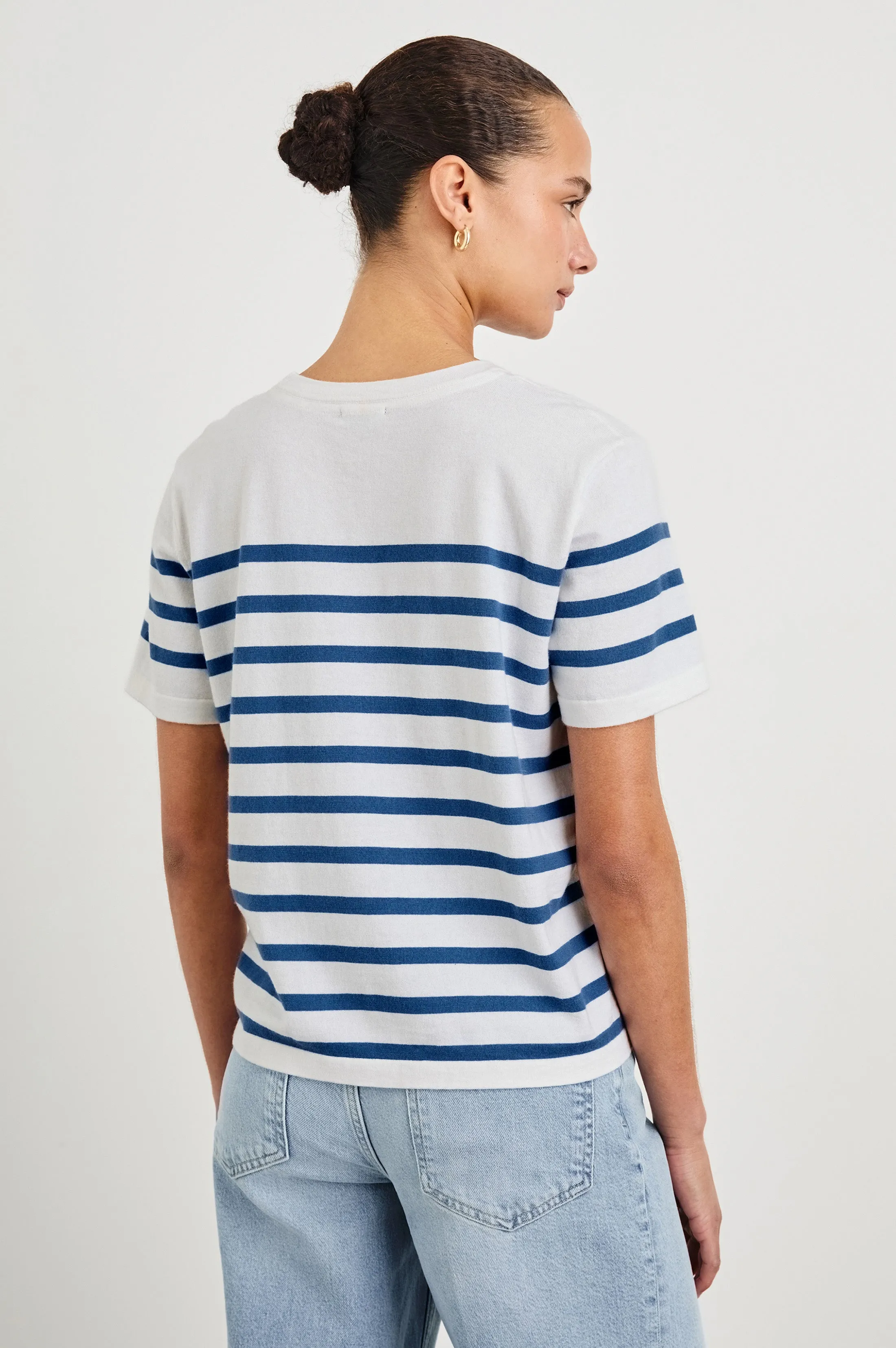COTTON CASHMERE T-SHIRT - SAILOR STRIPE sold by Rails product image thumbnail 5