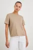 COTTON CASHMERE T-SHIRT - HEATHER OAT sold by Rails