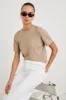 COTTON CASHMERE T-SHIRT - HEATHER OAT sold by Rails