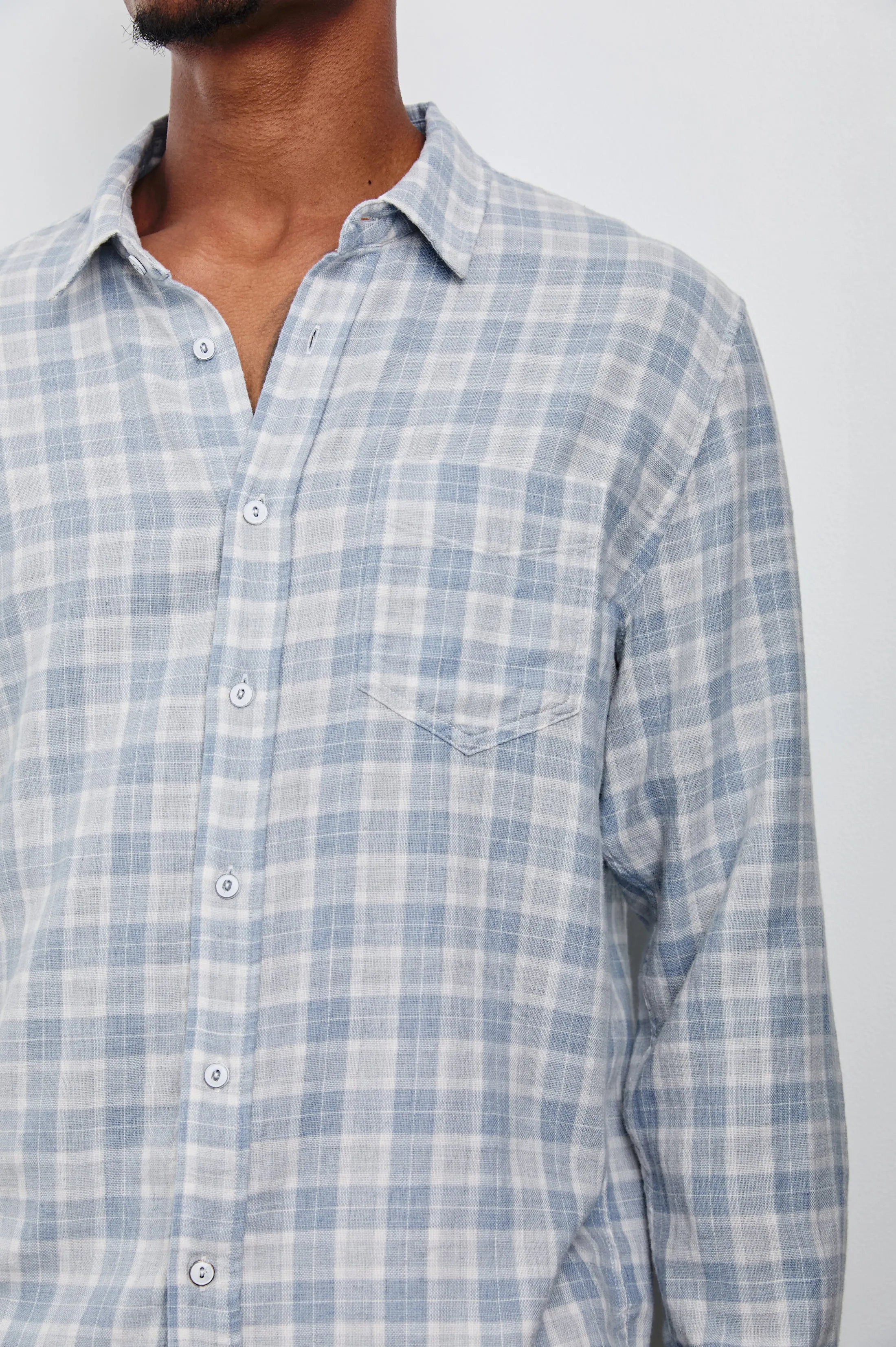 WYATT SHIRT - GENTLE SHORE MELANGE sold by Rails product image thumbnail 2