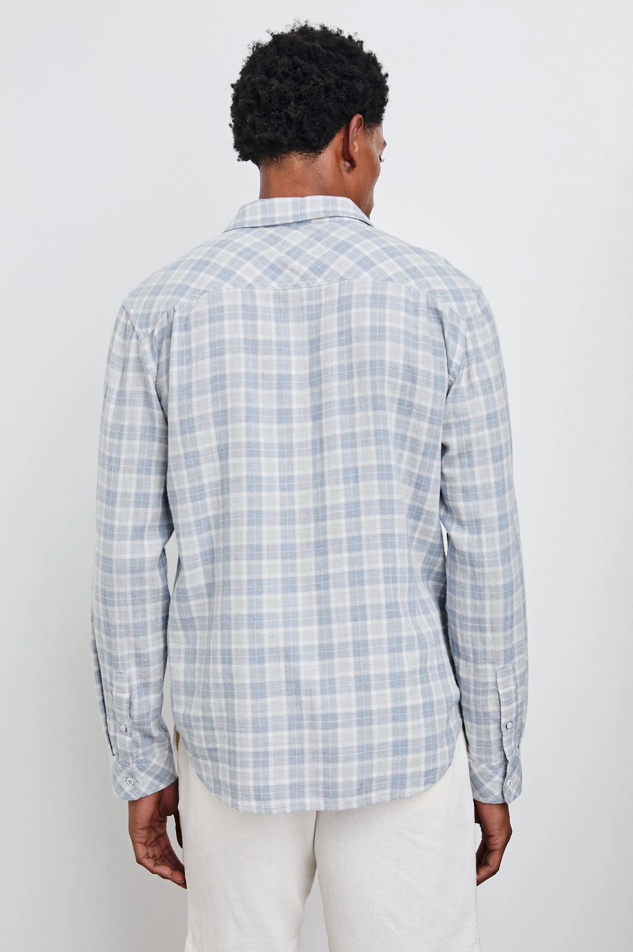 WYATT SHIRT - GENTLE SHORE MELANGE sold by Rails product image thumbnail 5
