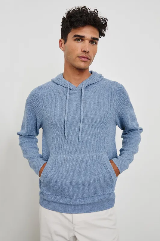 MATADOR HOODIE - LIGHT BLUE HEATHER sold by Rails