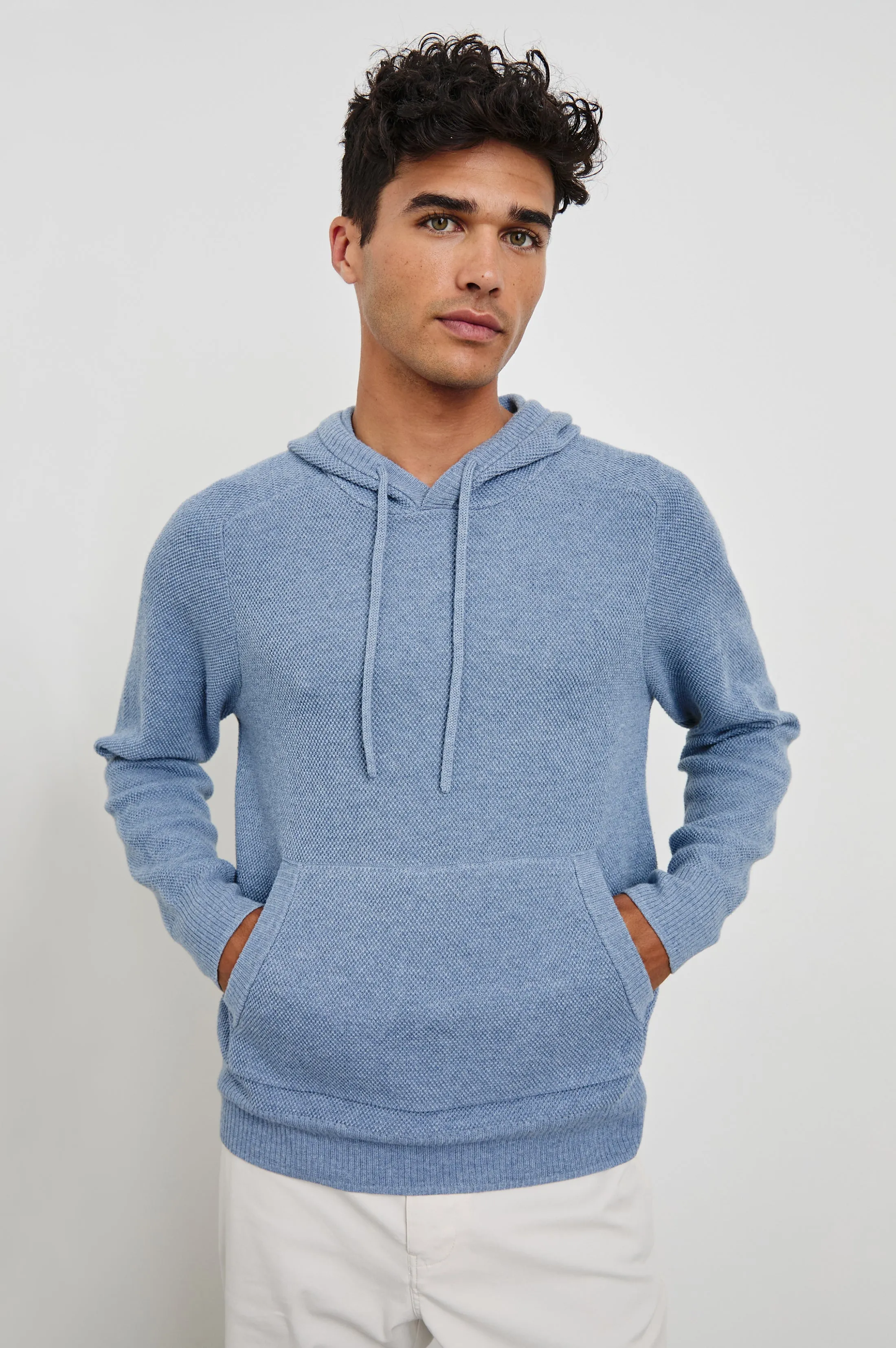 MATADOR HOODIE - LIGHT BLUE HEATHER sold by Rails