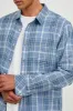 WYATT SHIRT - BLUE EBI MELANGE sold by Rails