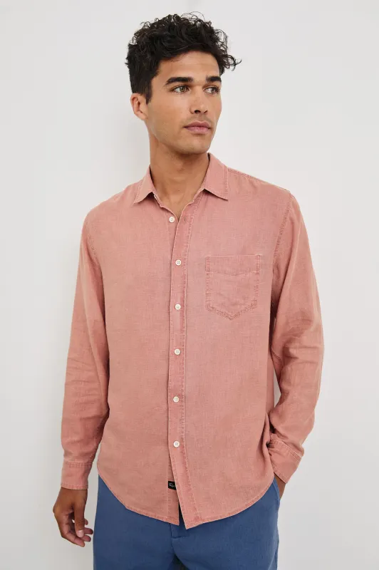 MYKONOS SHIRT - DESERT ROSE sold by Rails