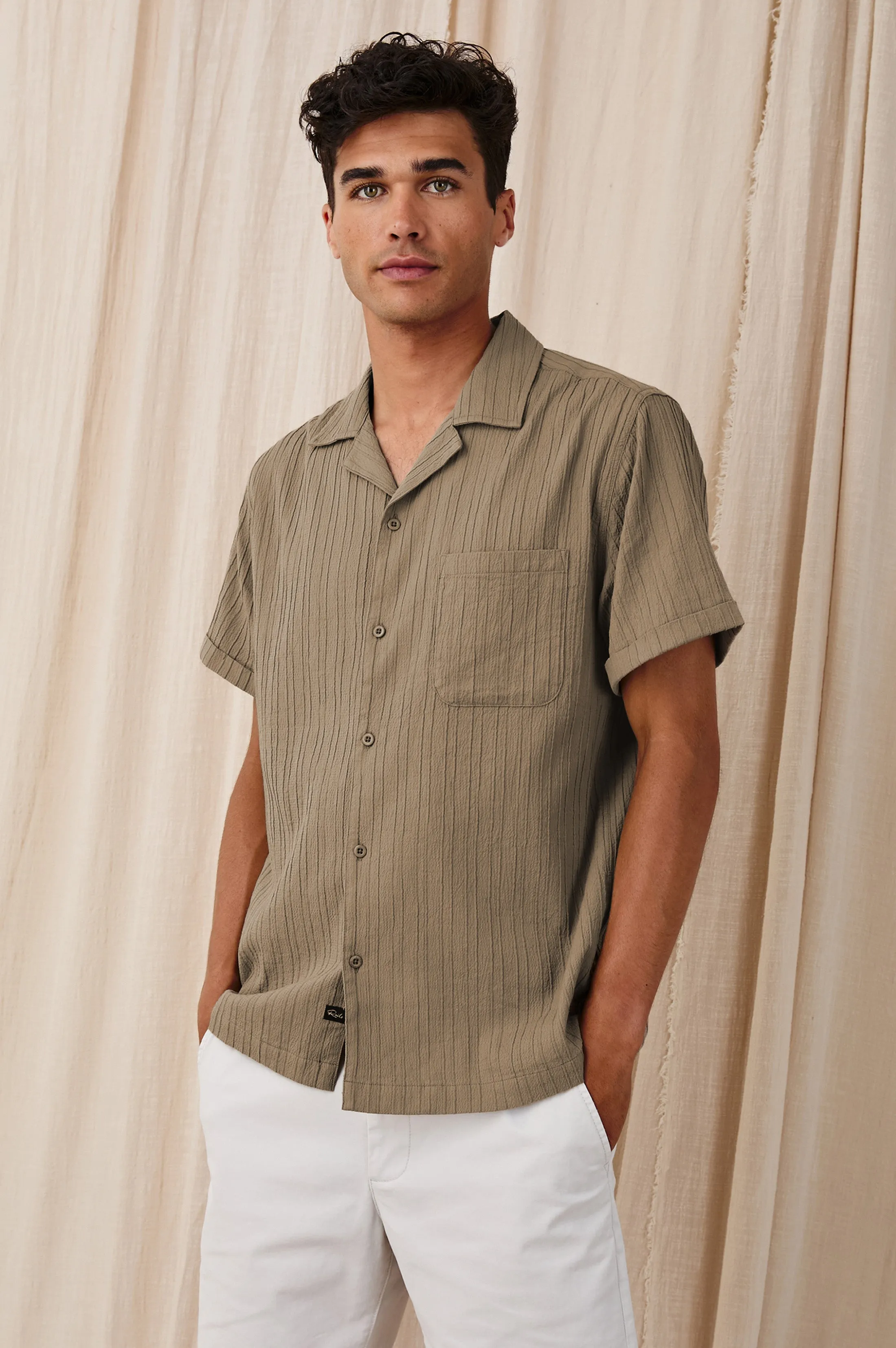 OHANA SHIRT - OLIVE sold by Rails