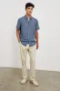 CARSON SHIRT - HOMESPUN BORDER BLUE sold by Rails