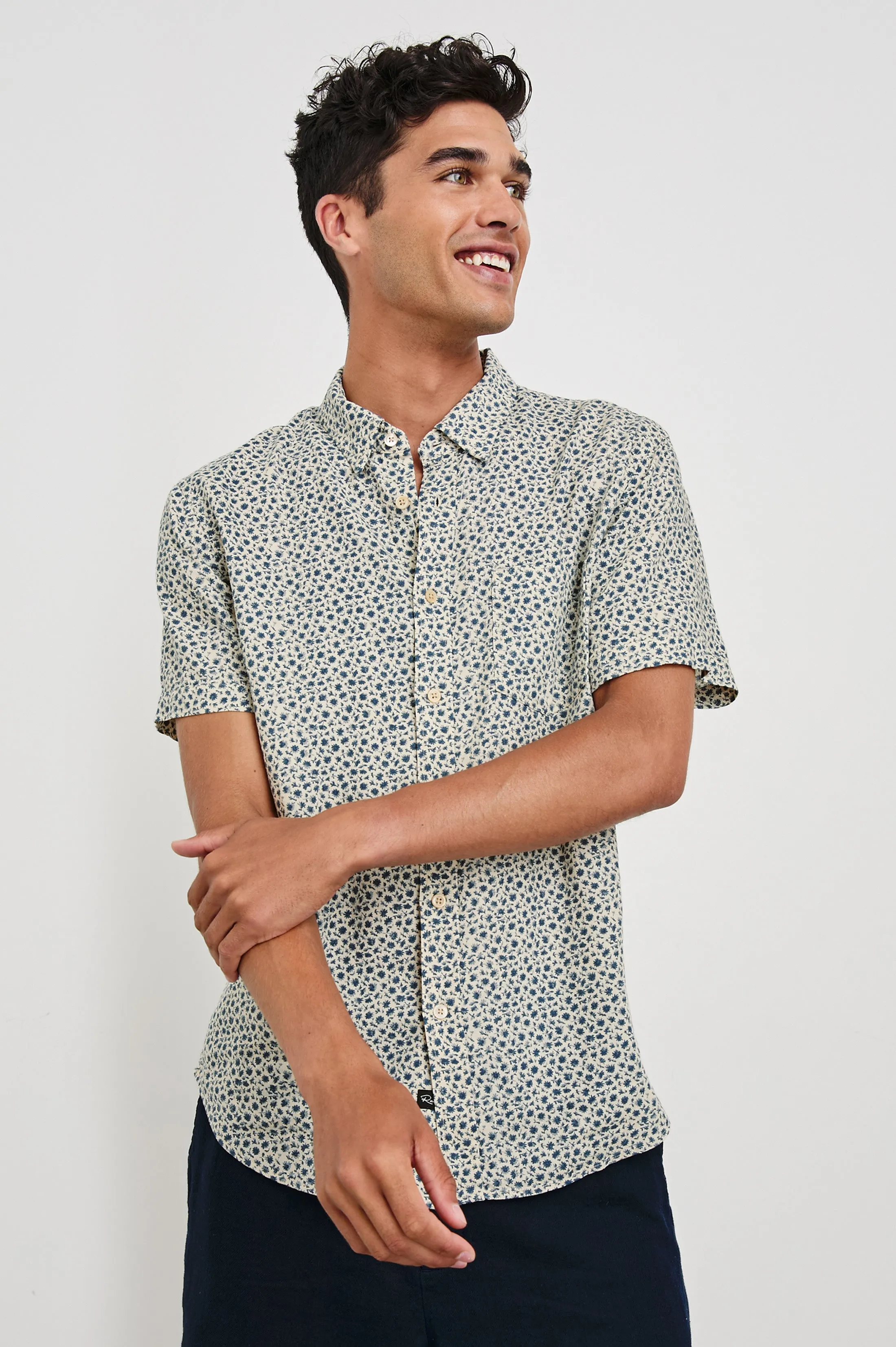 CARSON SHIRT - AUTUMN DAISY OCEAN sold by Rails