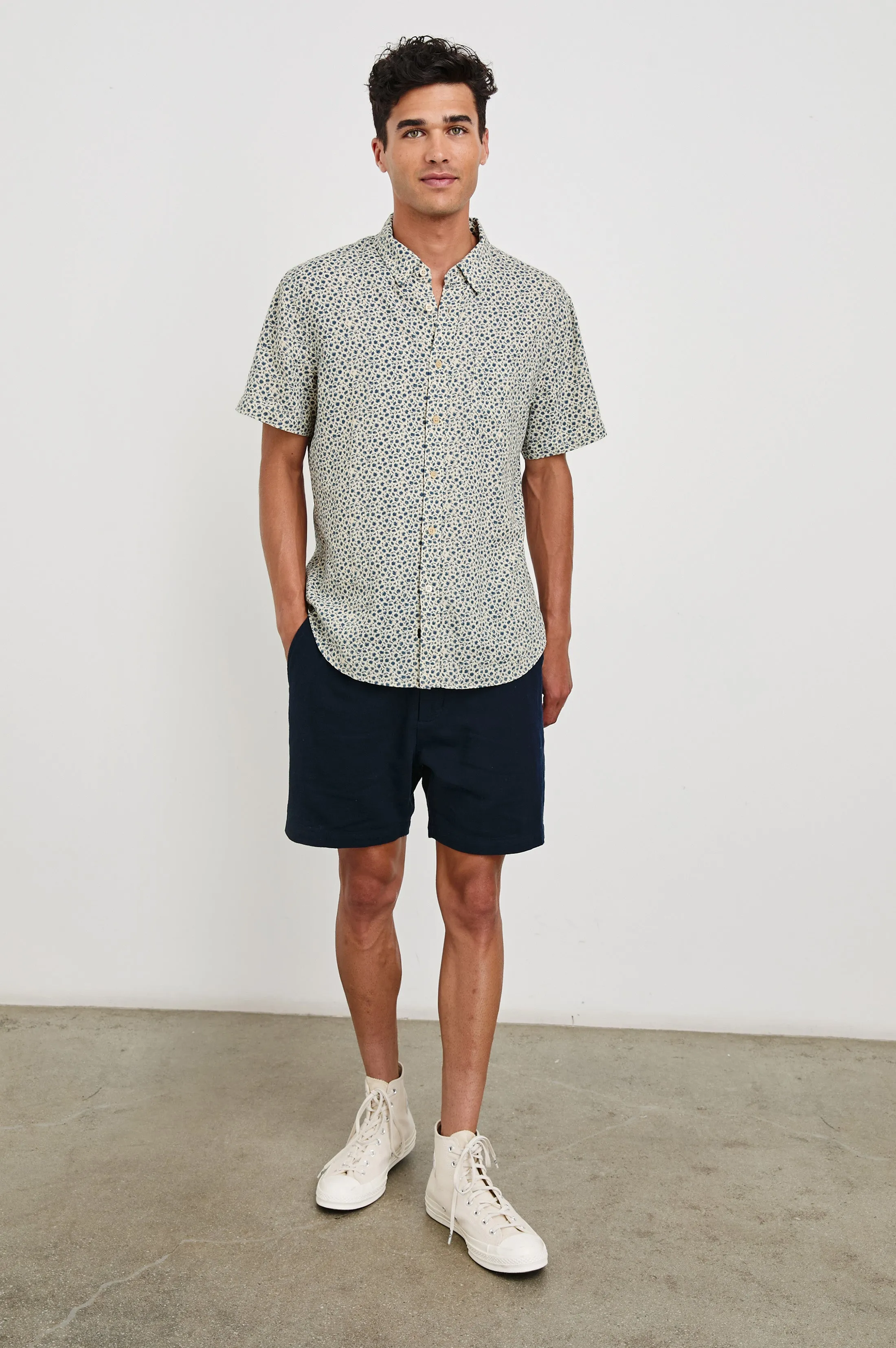 CARSON SHIRT - AUTUMN DAISY OCEAN sold by Rails product image thumbnail 4