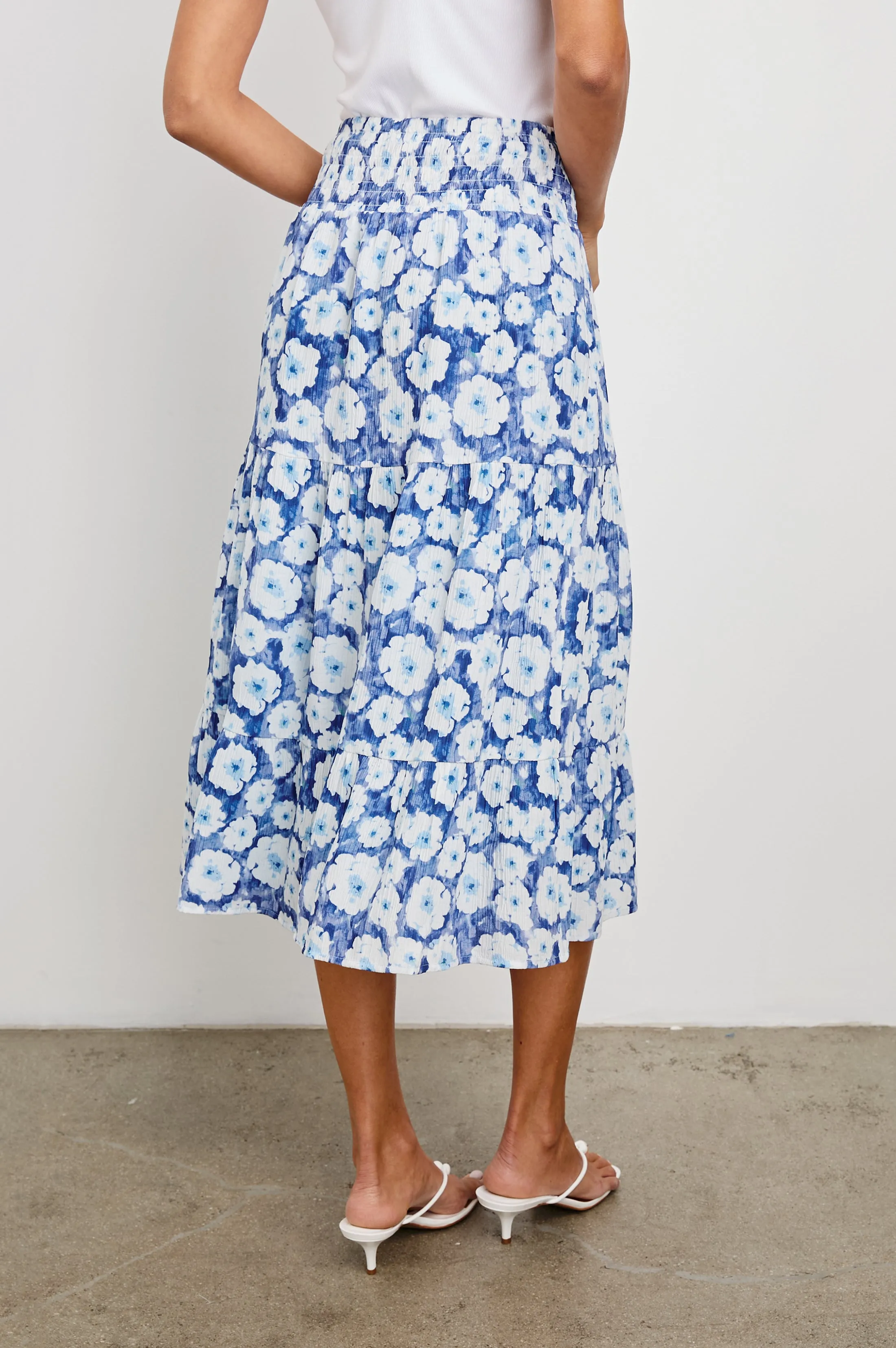 EDINA SKIRT - BLUE FLORAL sold by Rails product image thumbnail 5