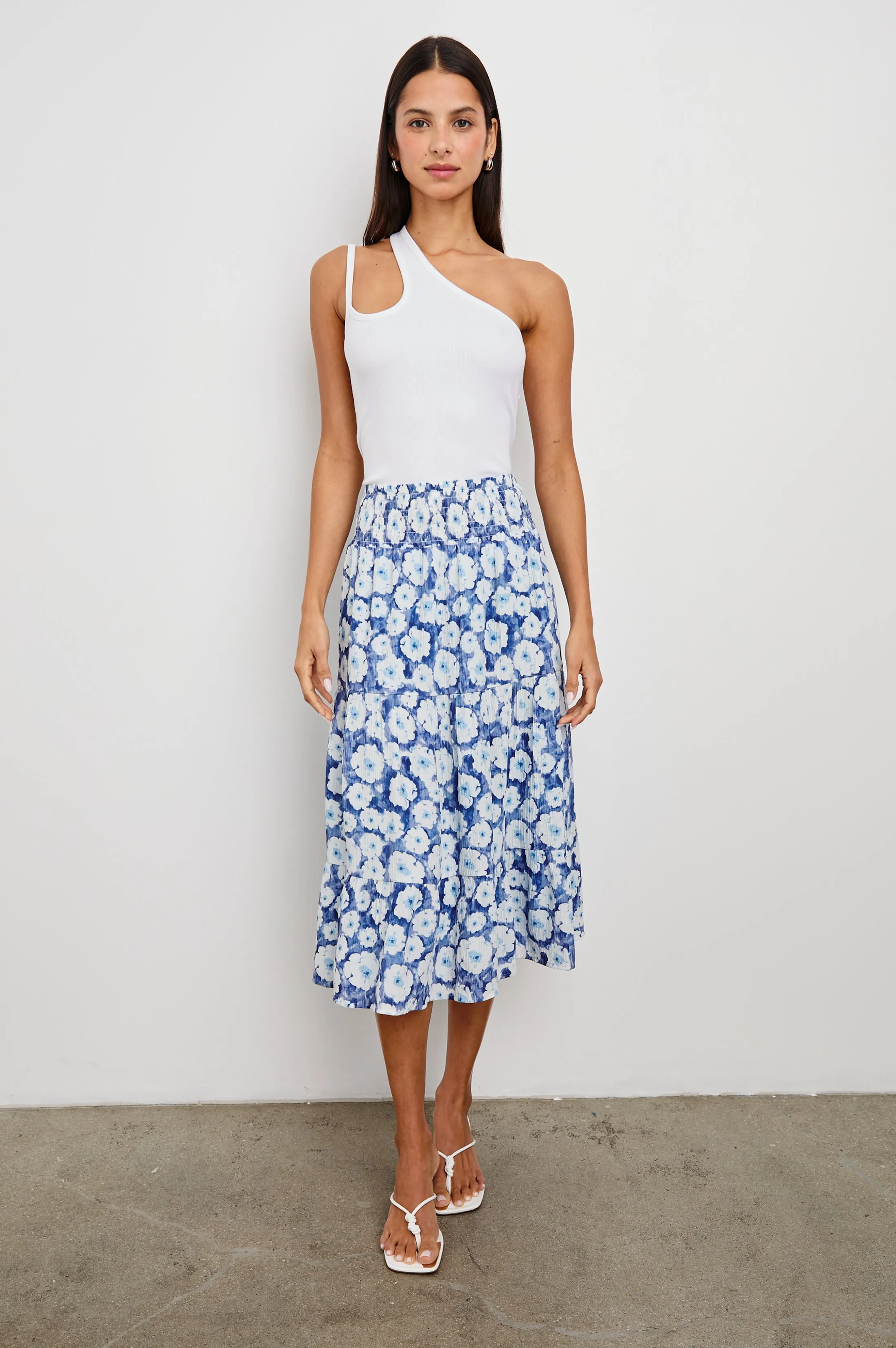EDINA SKIRT - BLUE FLORAL sold by Rails product image thumbnail 4
