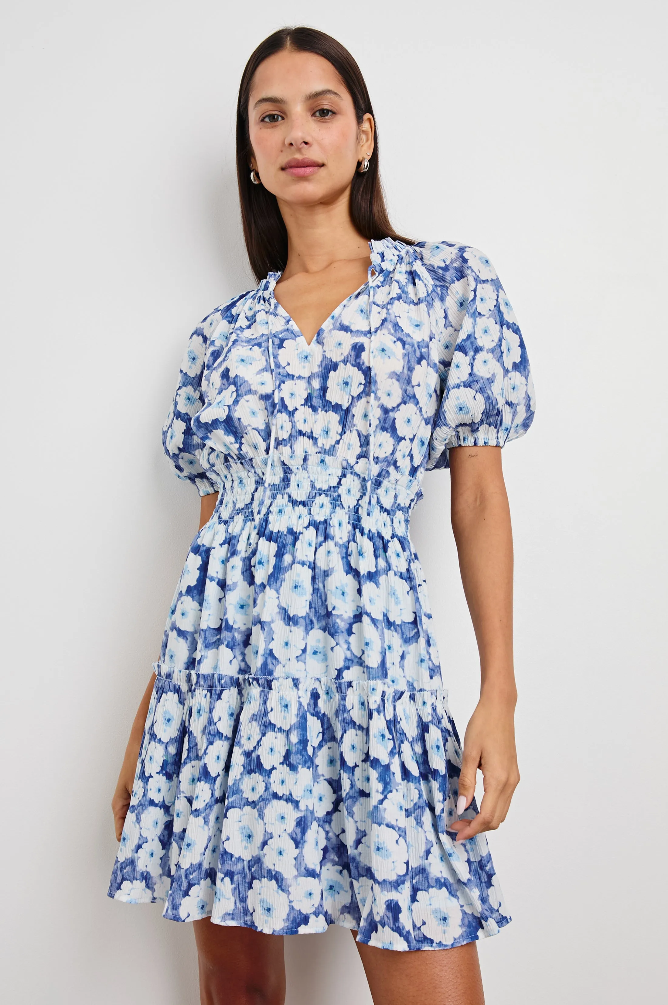 FIORELLA DRESS - BLUE FLORAL sold by Rails product image thumbnail 4