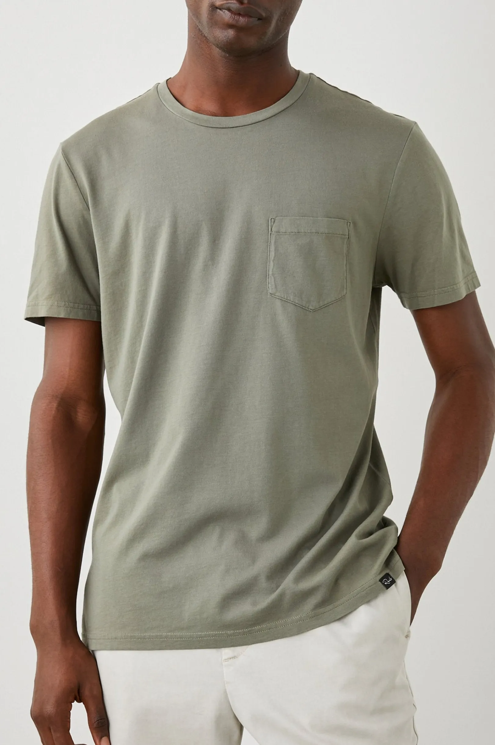JOHNNY T-SHIRT - OLIVE sold by Rails