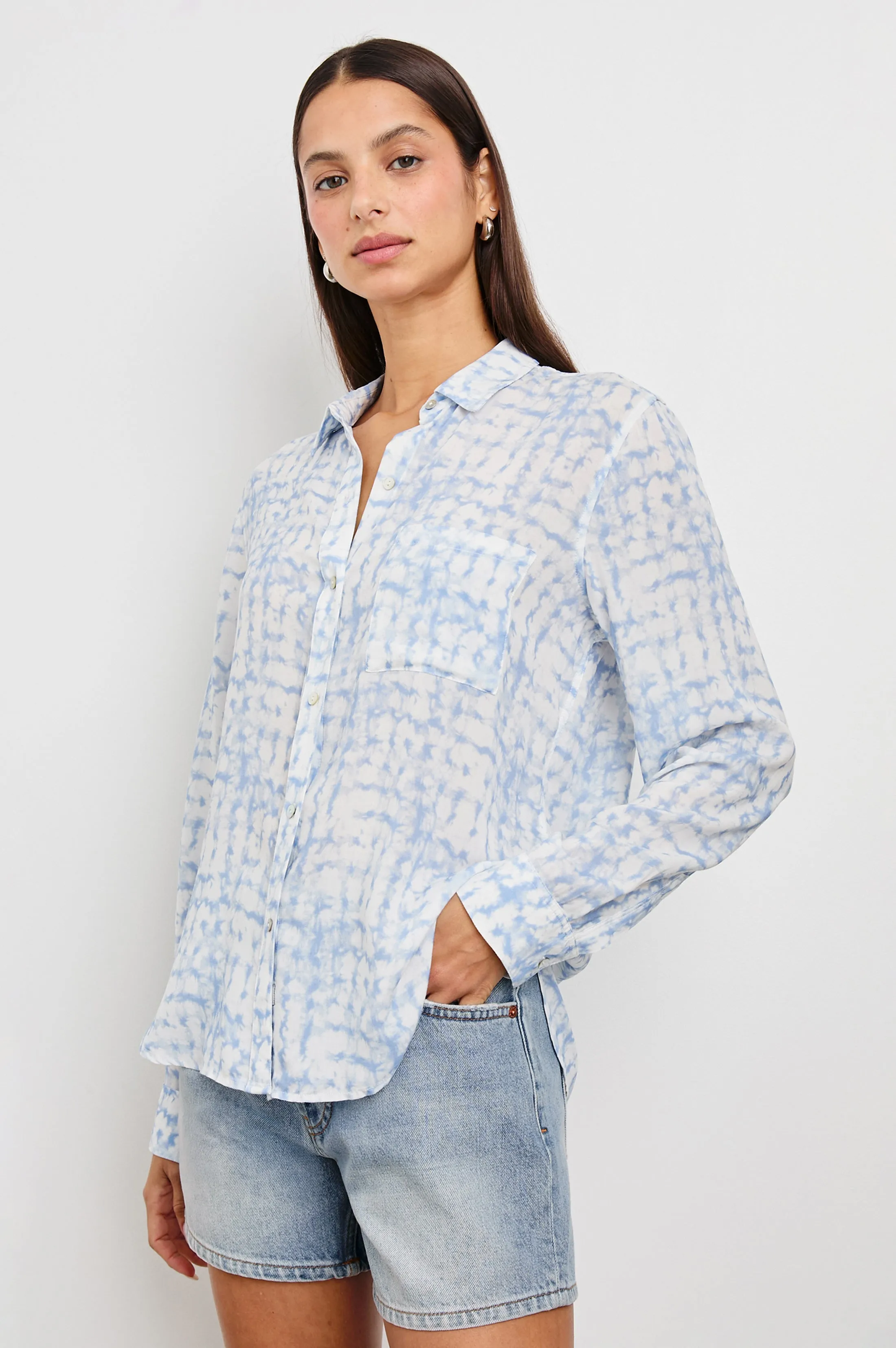JOSEPHINE SHIRT - DIFFUSED PLAID sold by Rails