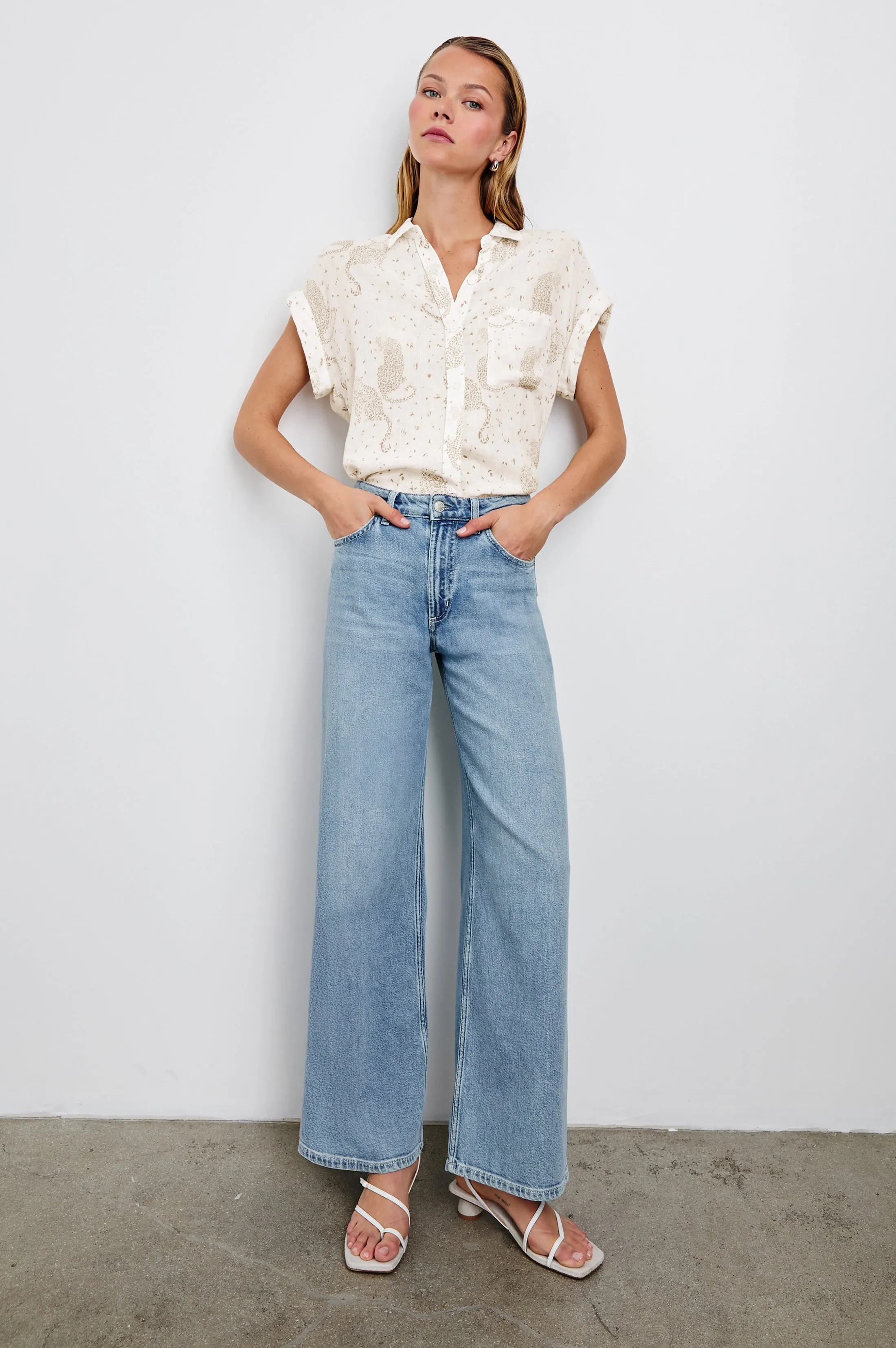 WHITNEY SHIRT - CHEETAH SPOTS sold by Rails product image thumbnail 4