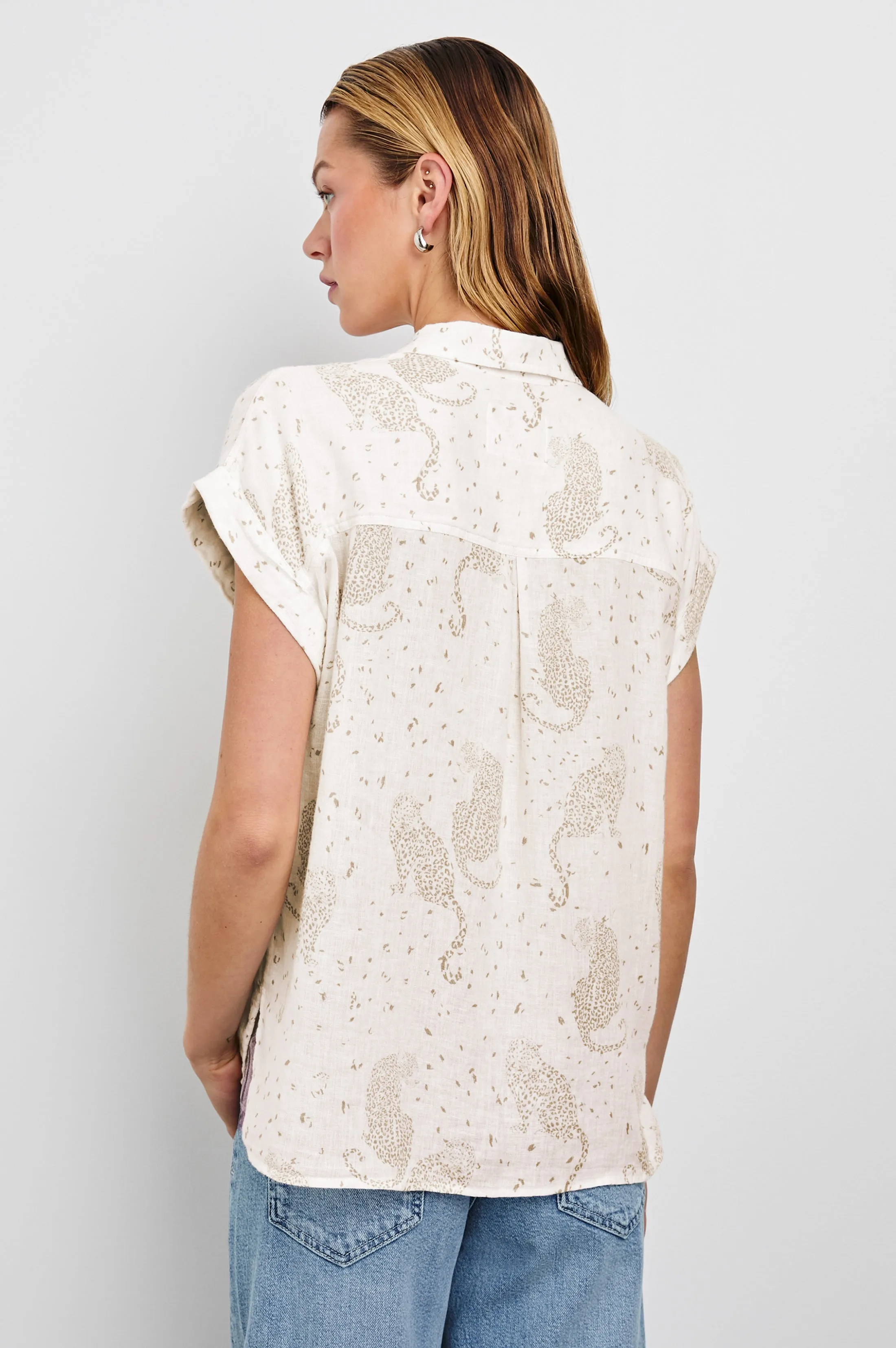 WHITNEY SHIRT - CHEETAH SPOTS sold by Rails product image thumbnail 5