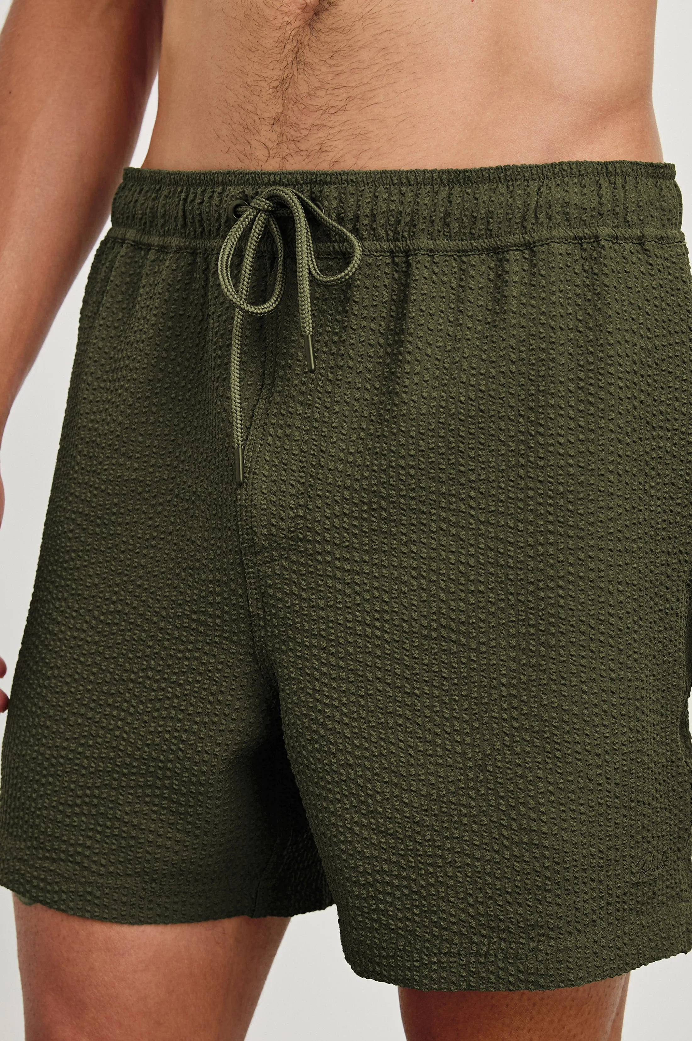 LA BREA SWIM SHORT - OLIVE SEERSUCKER sold by Rails product image thumbnail 2