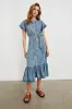 KAHLO DRESS - MID BLUE sold by Rails