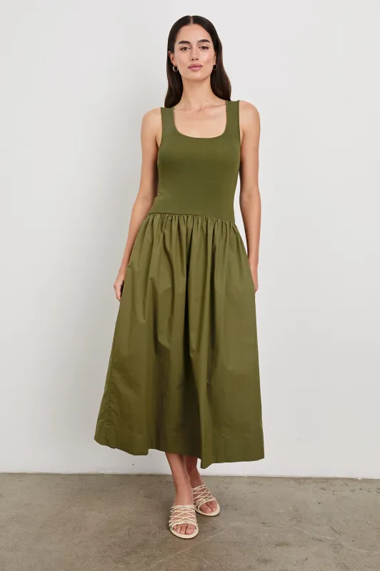 DIA DRESS - OLIVE sold by Rails