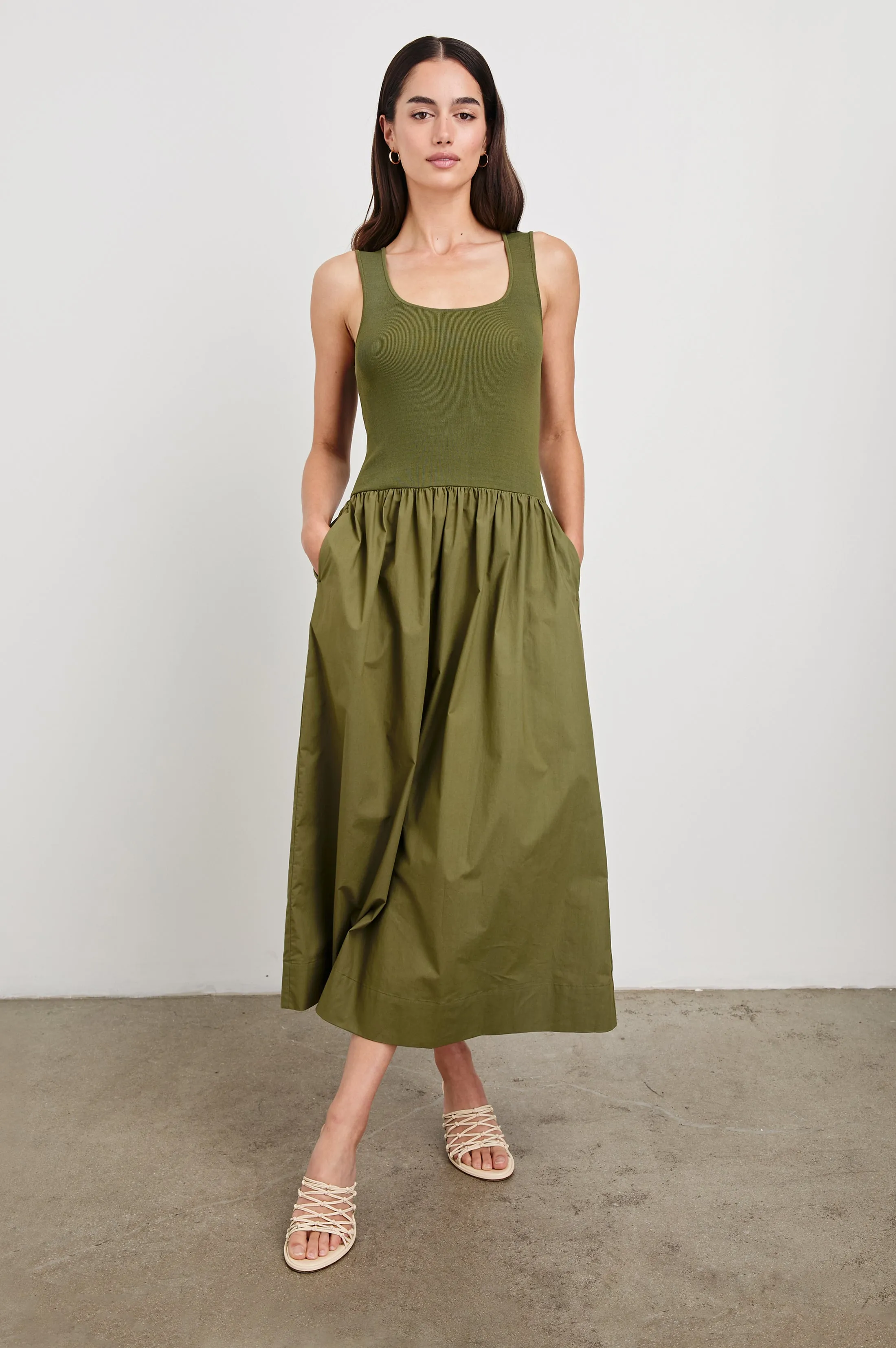 DIA DRESS - OLIVE sold by Rails product image thumbnail 3