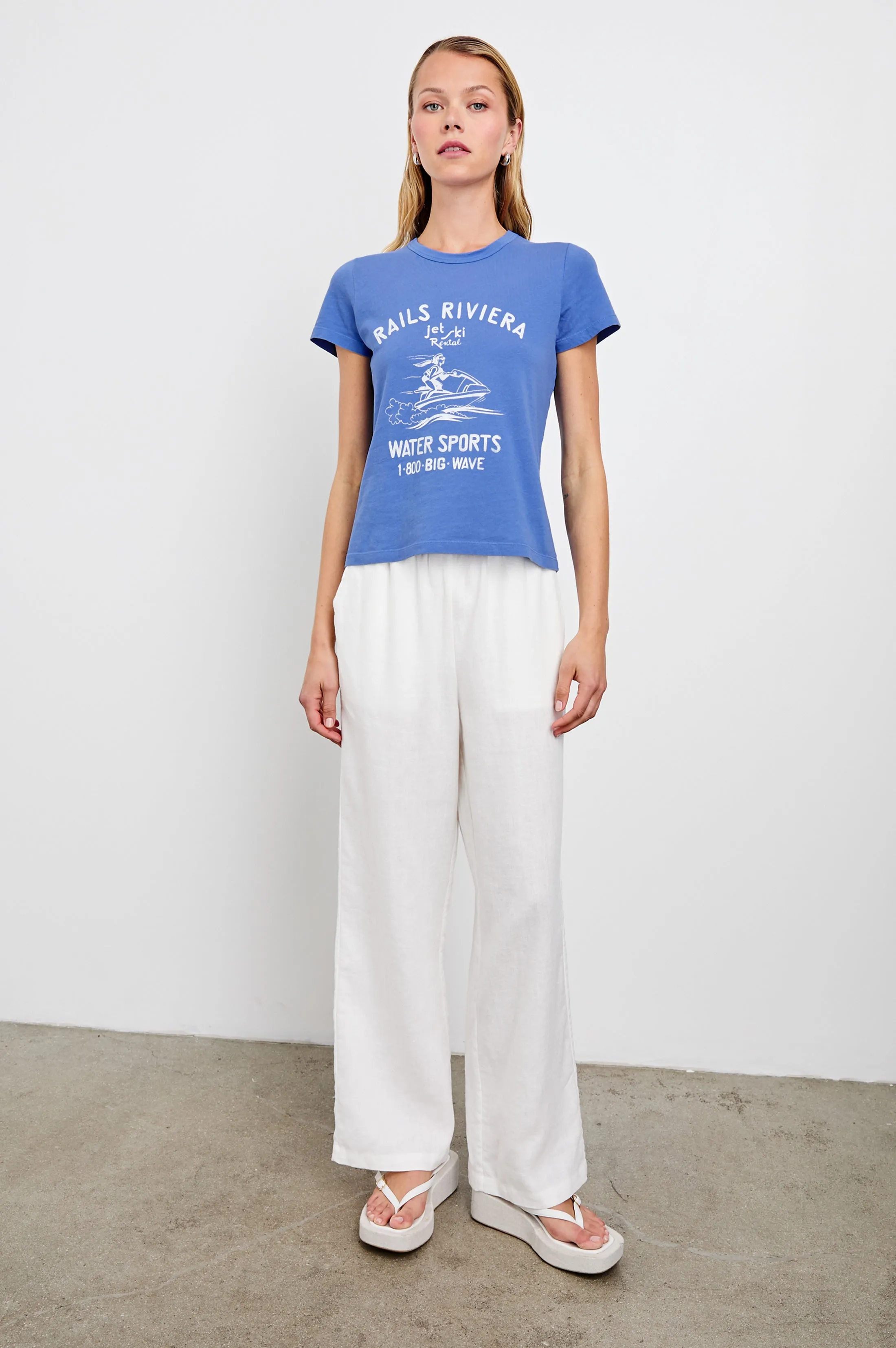 FITTED CREW T-SHIRT - RAILS RIVIERA sold by Rails product image thumbnail 4