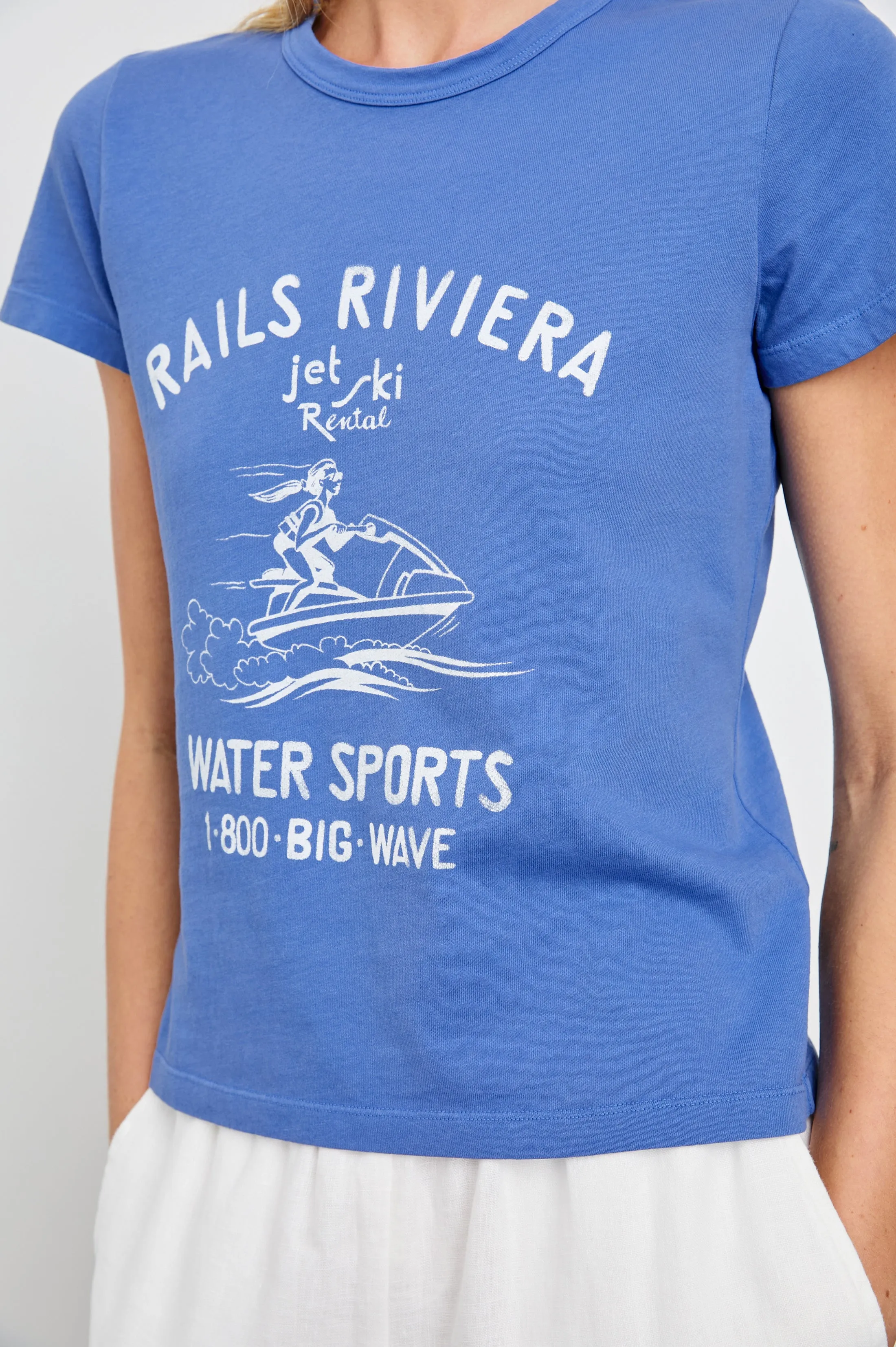 FITTED CREW T-SHIRT - RAILS RIVIERA sold by Rails product image thumbnail 2
