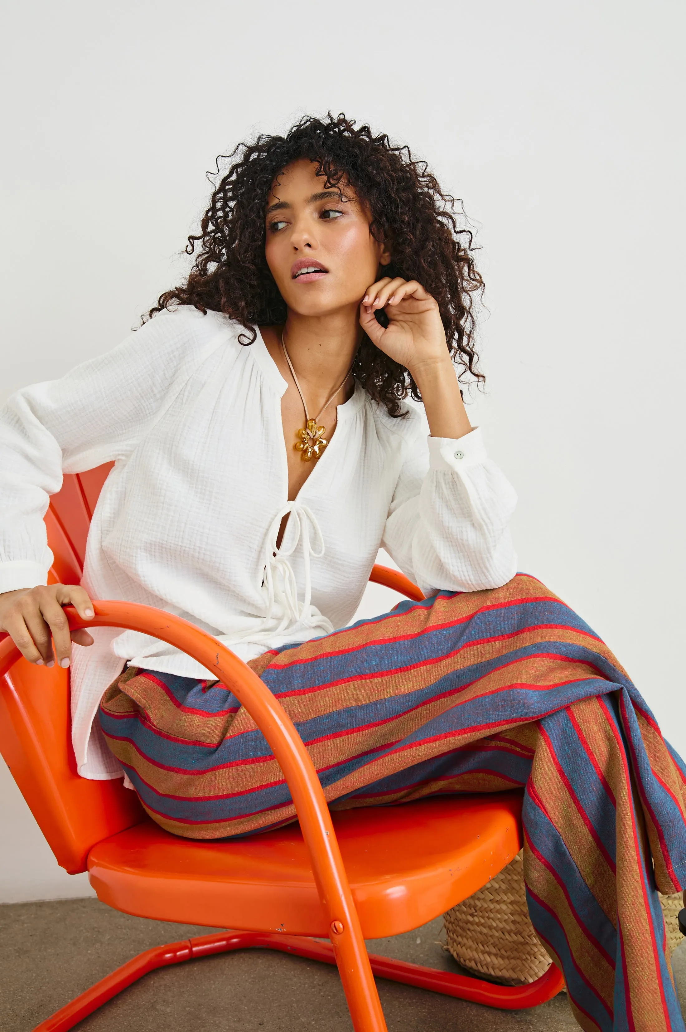 BRIELLE TOP - WHITE sold by Rails product image thumbnail 3