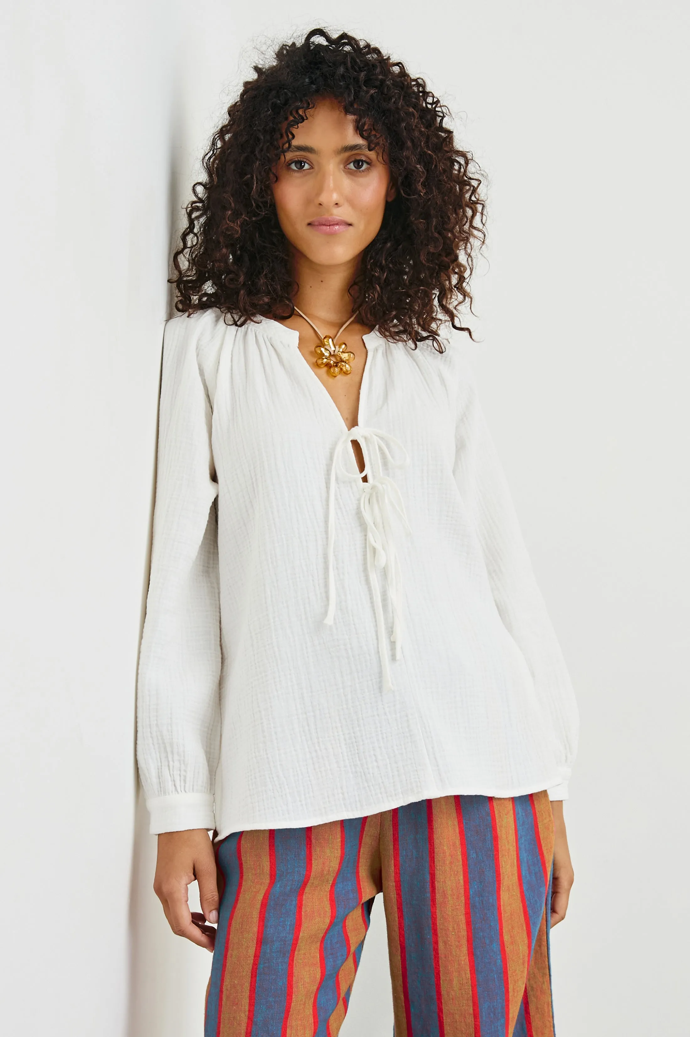 BRIELLE TOP - WHITE sold by Rails