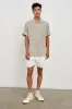 CARSON SHIRT - ALMOND MAUVE STRIPE sold by Rails
