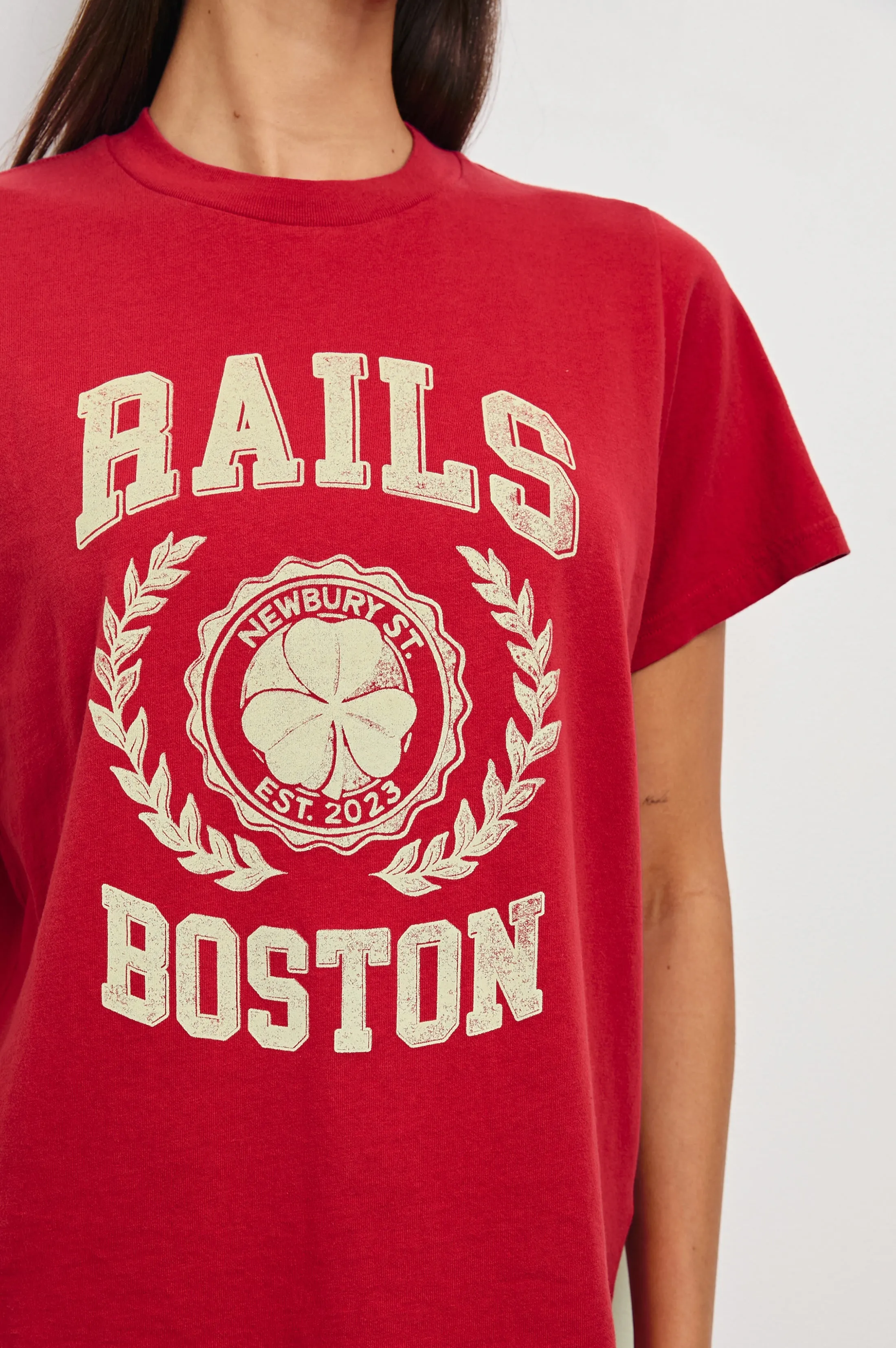 BOYFRIEND T-SHIRT - RAILS CRIMSON RED sold by Rails product image thumbnail 2