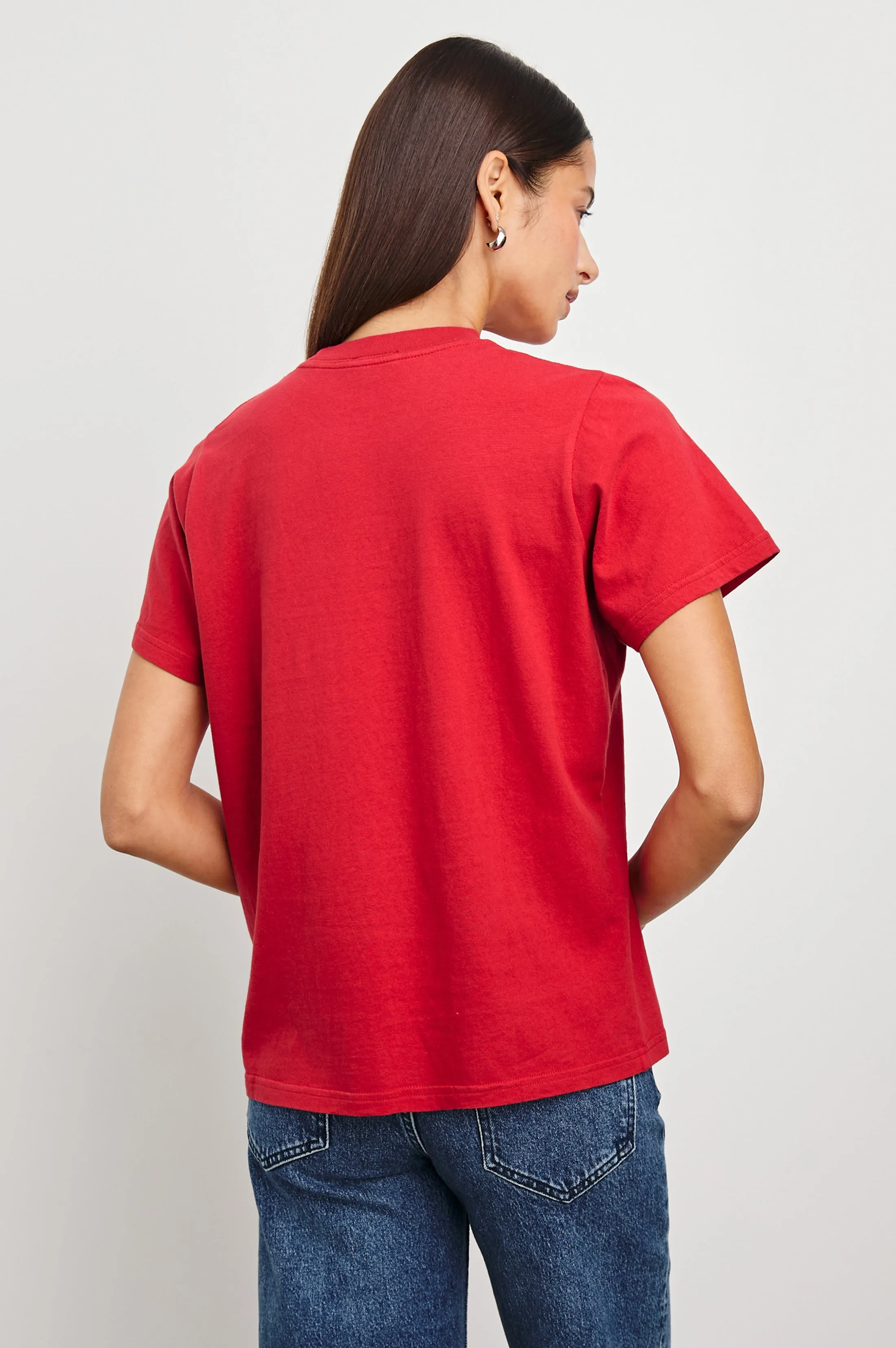 BOYFRIEND T-SHIRT - RAILS CRIMSON RED sold by Rails product image thumbnail 5