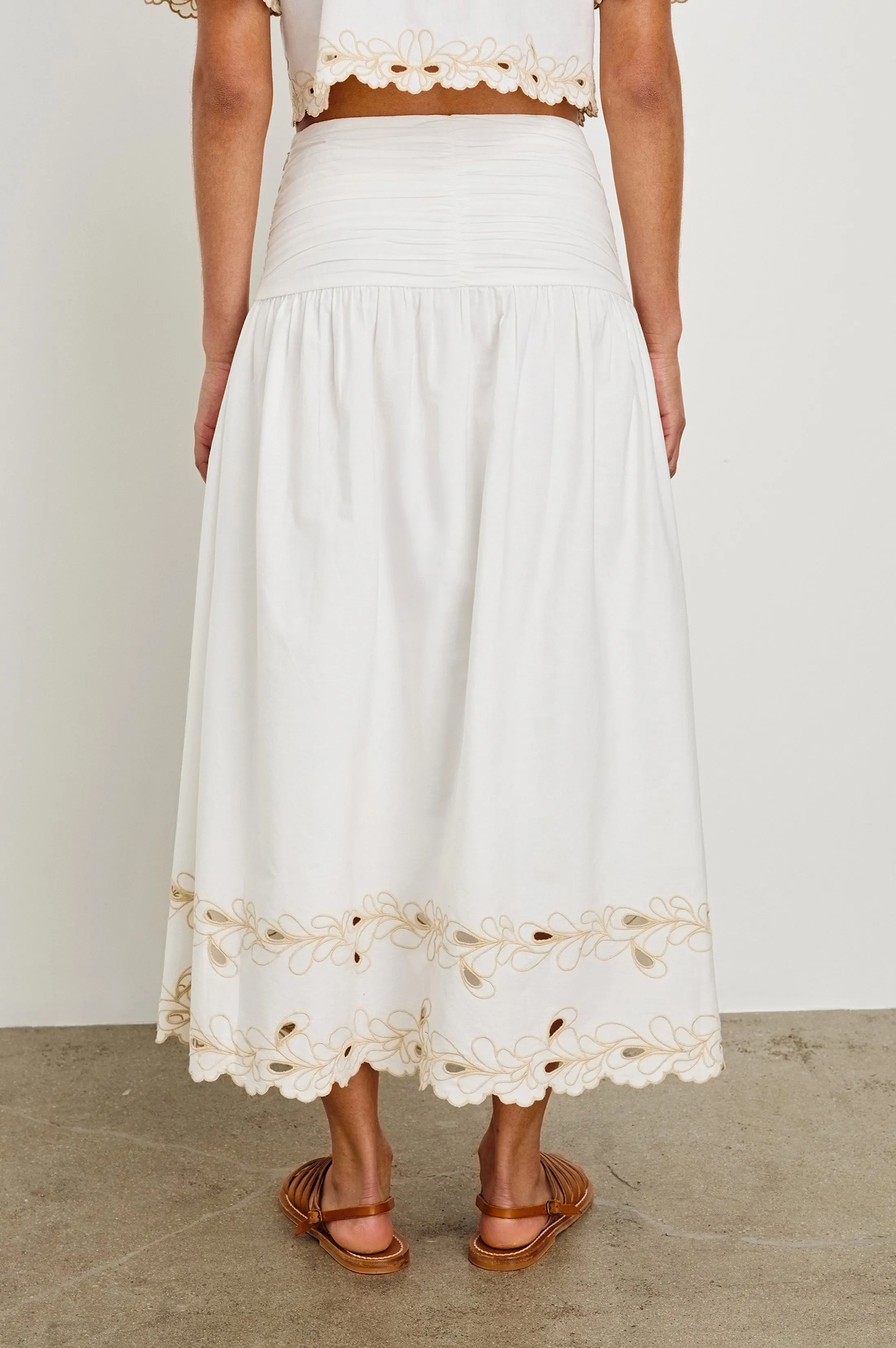SOL SKIRT - WHITE sold by Rails product image thumbnail 4