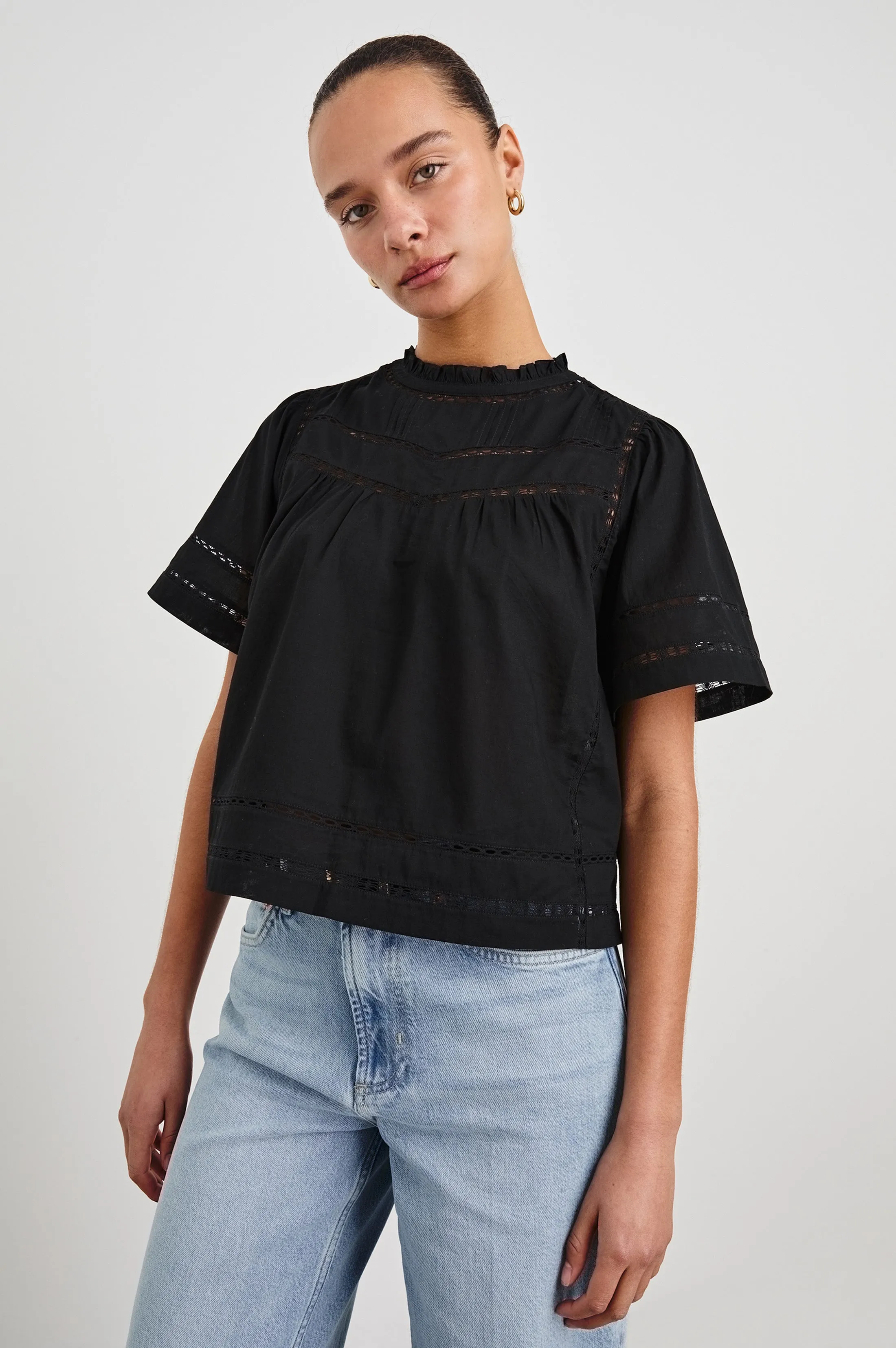 DAISY TOP - BLACK sold by Rails product image thumbnail 2
